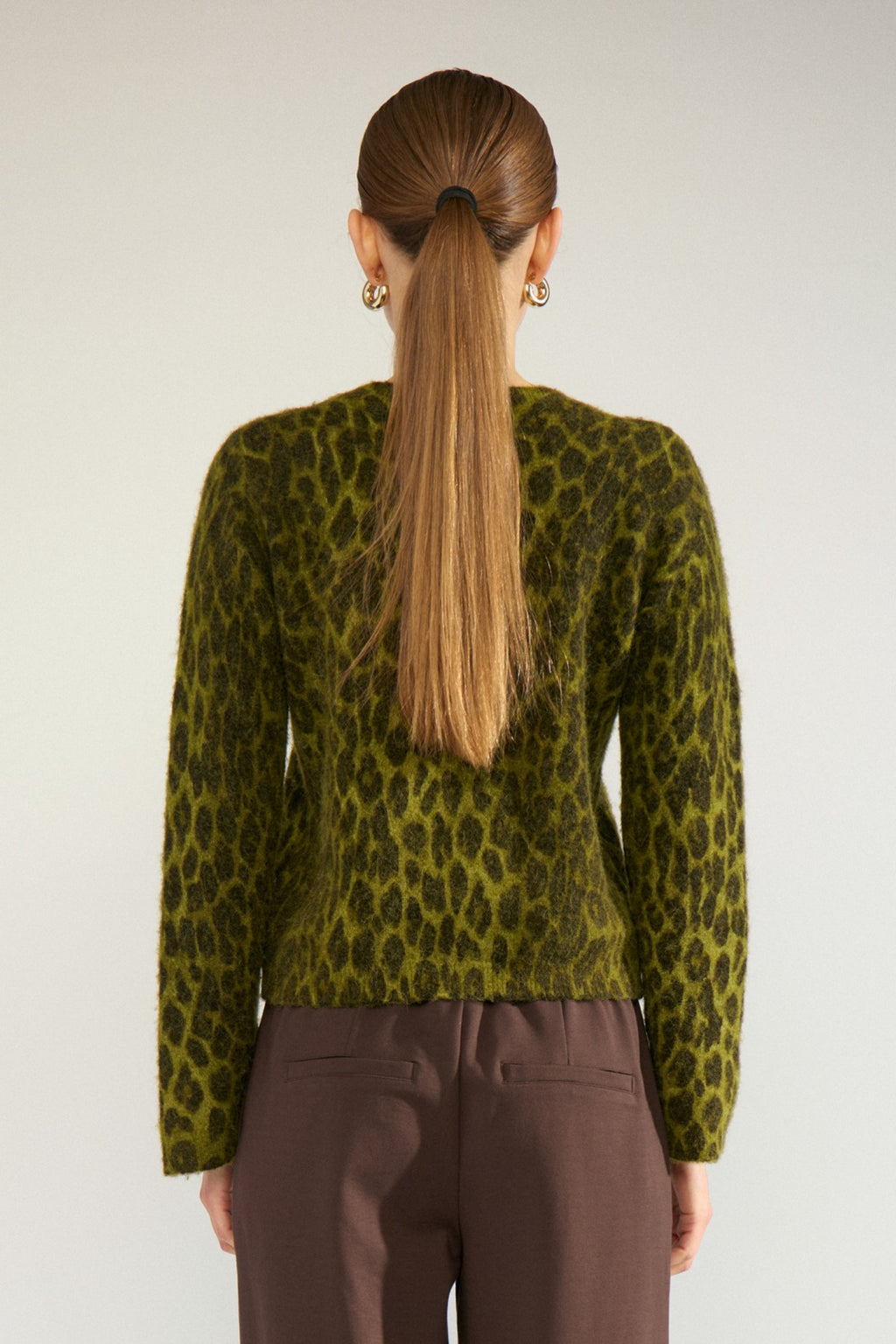 Numph 707215 Nuriette Leo Jumper Calla Green