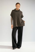Numph 707241 Nujoline Poncho Black Coffee