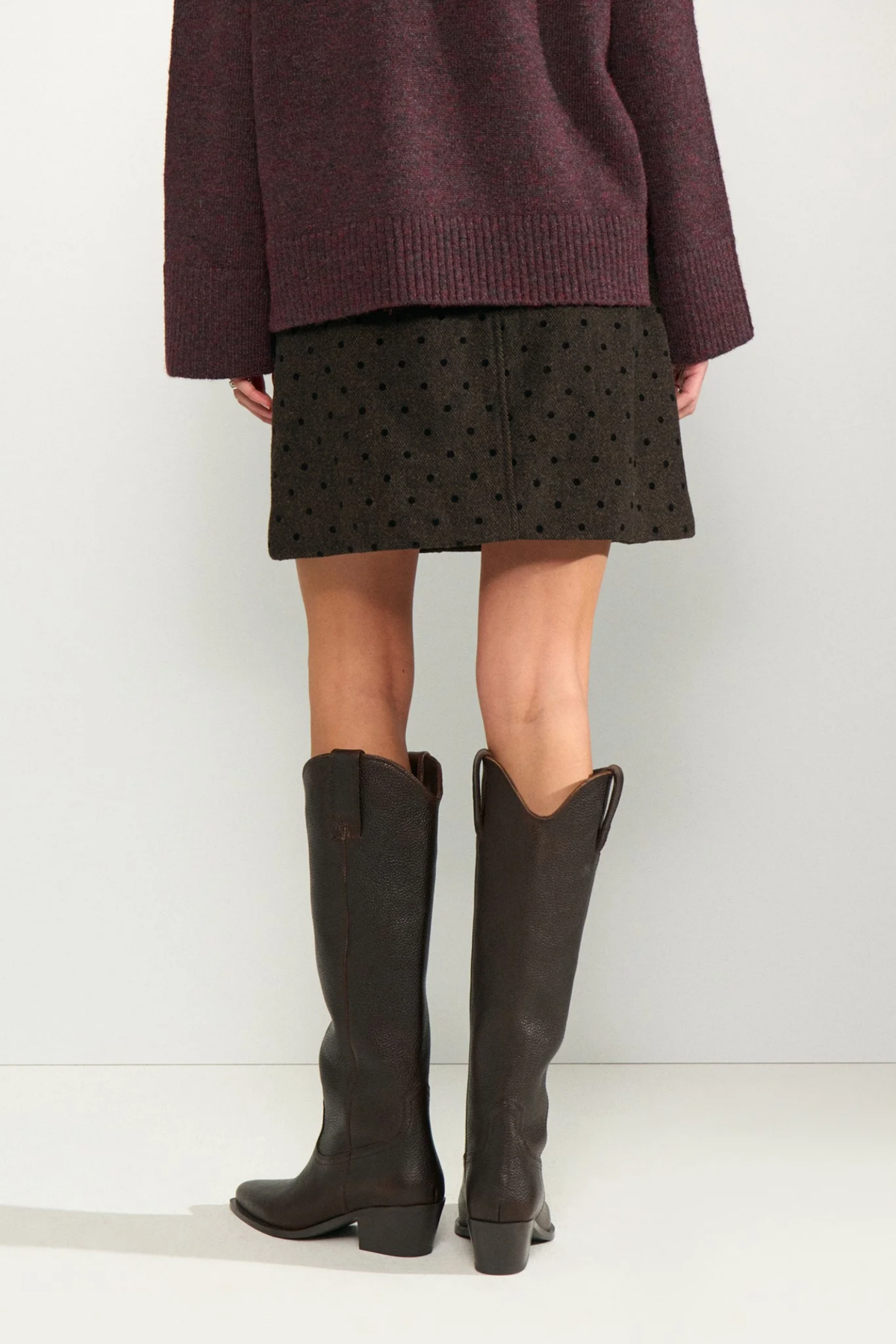 Numph 707271 Nuamia Skirt Black Coffee by Numph Shop Numph at Dotique