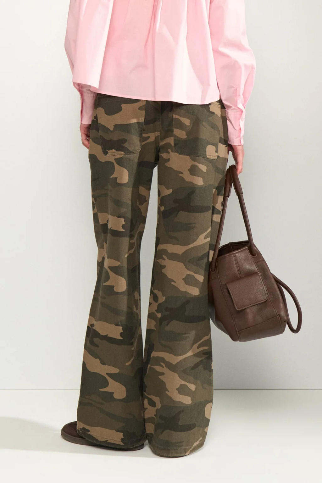 Nümph NUCAMERON MR Baggy Jeans in Forest Night green cotton denim. Shop at Dotique.