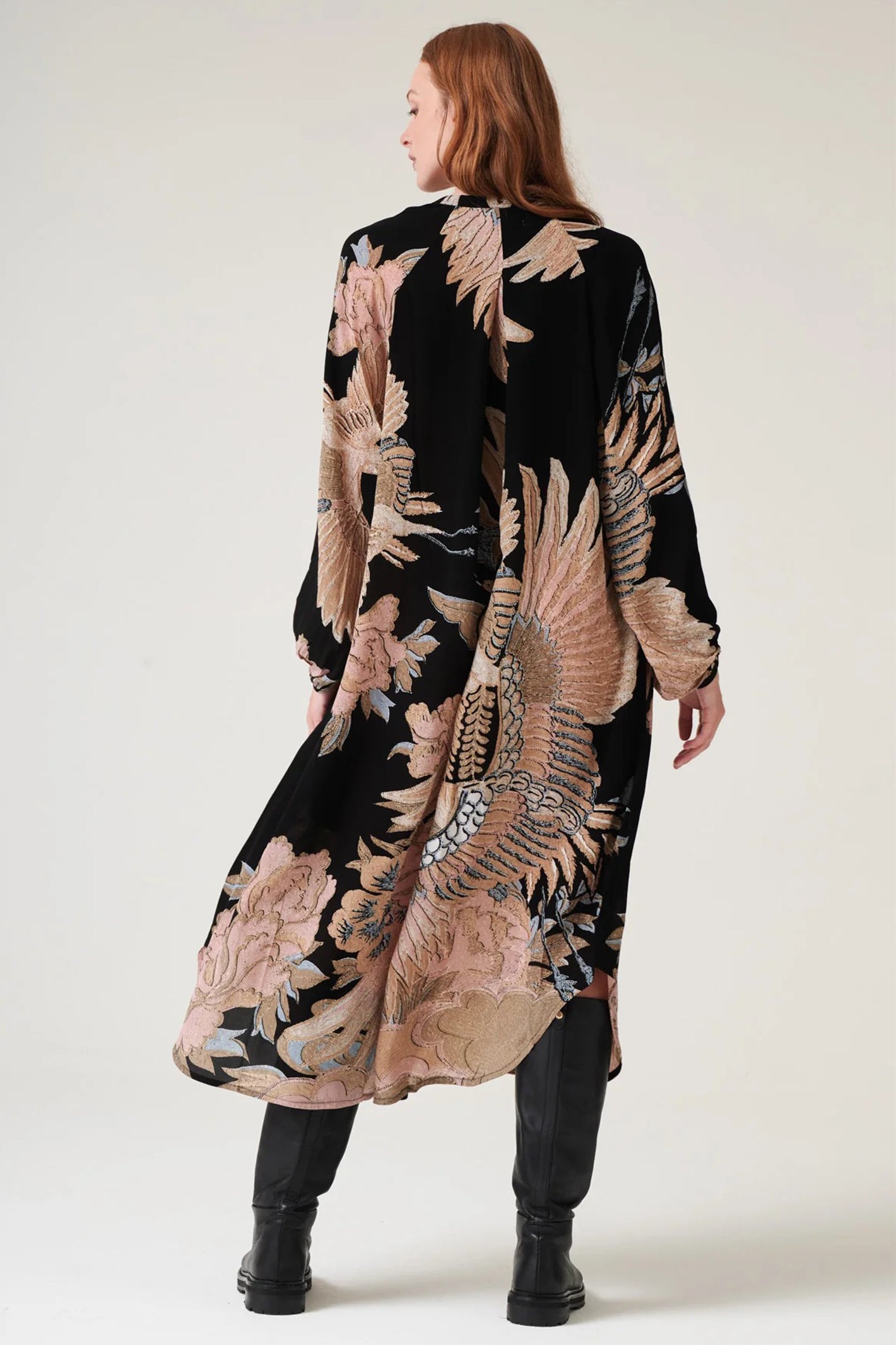 One Hundred Stars DRDCRABLK Crane Black Darcy Dress