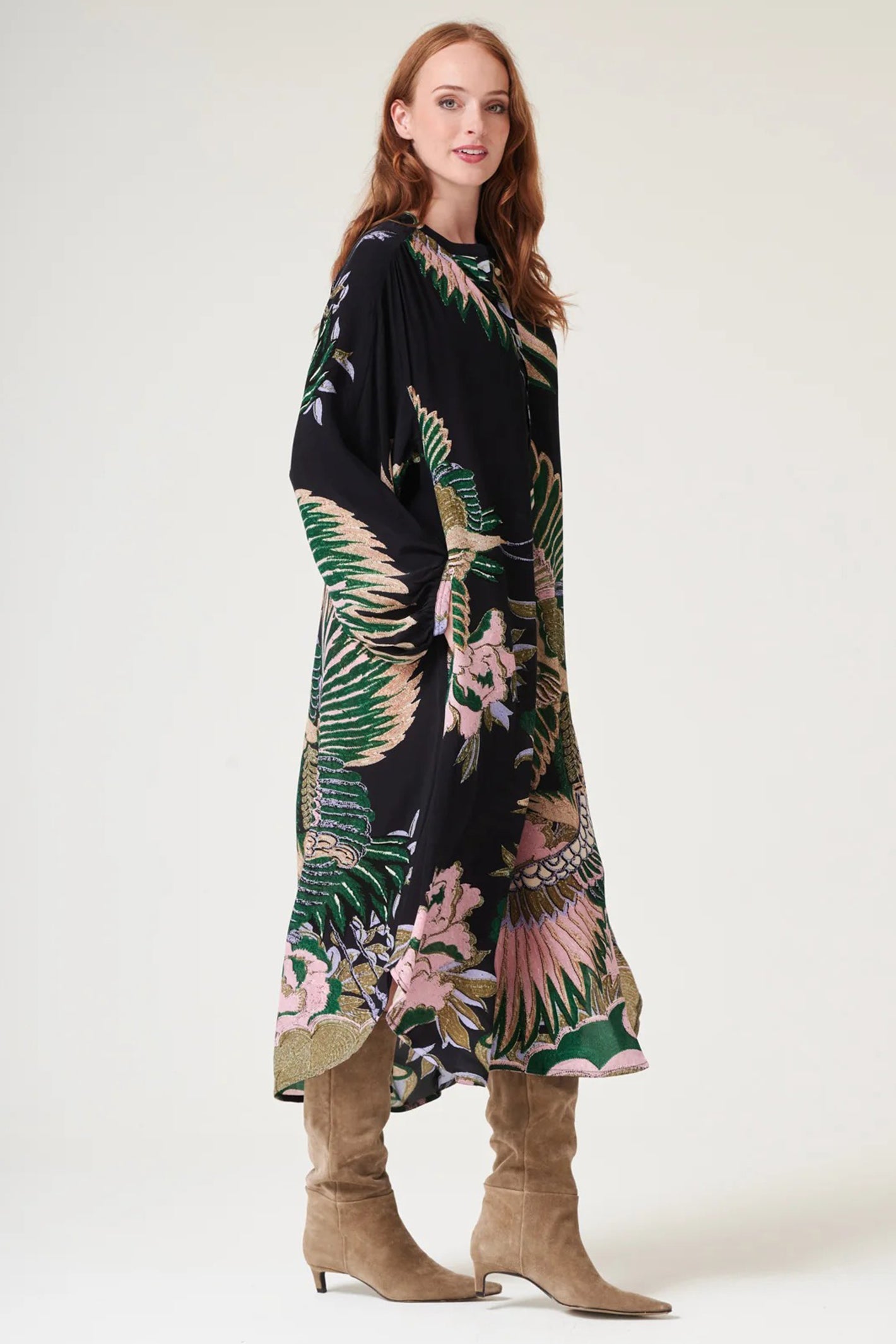 One Hundred Stars DRDCRAEML Crane Emerald Darcy Dress