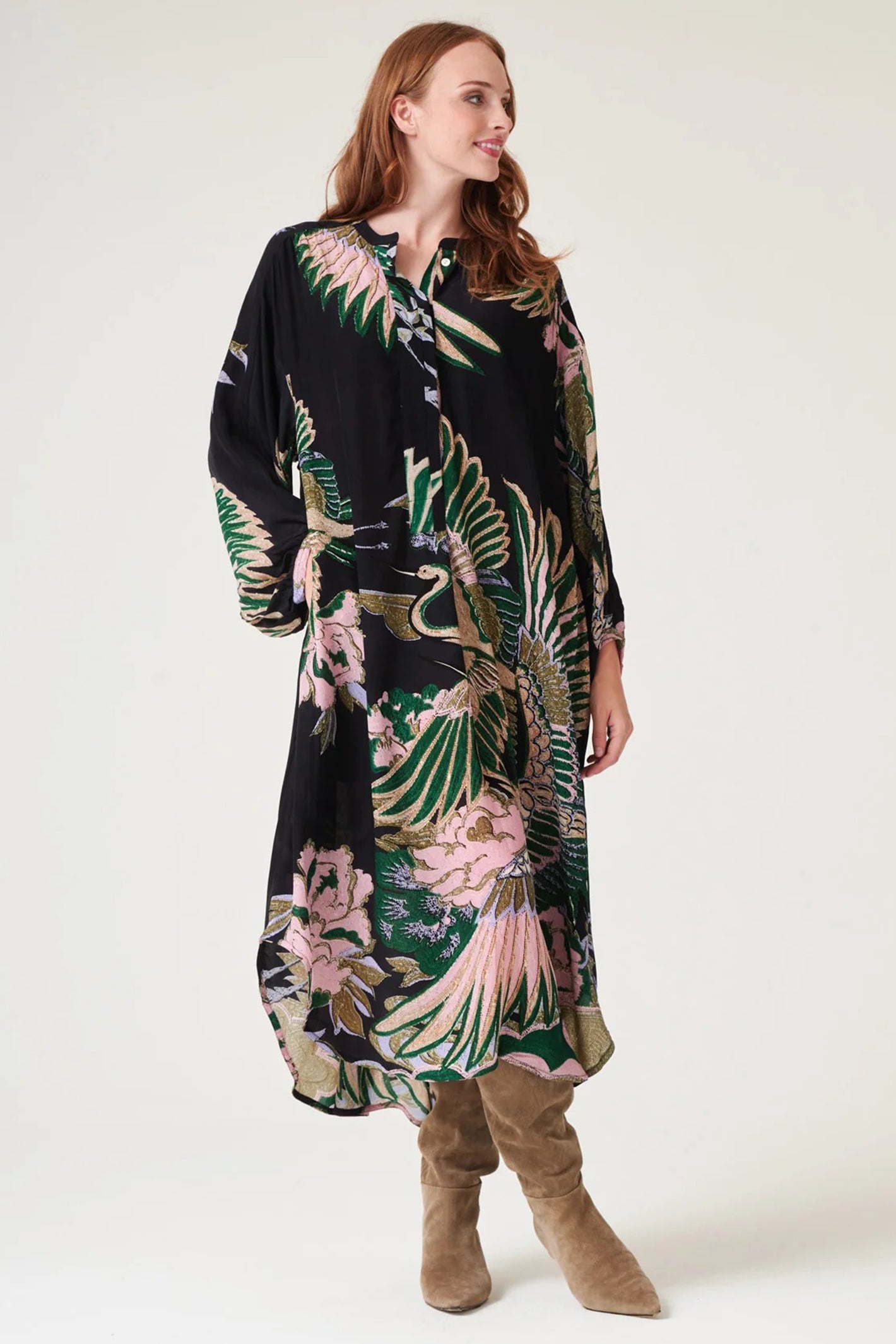 One Hundred Stars DRDCRAEML Crane Emerald Darcy Dress