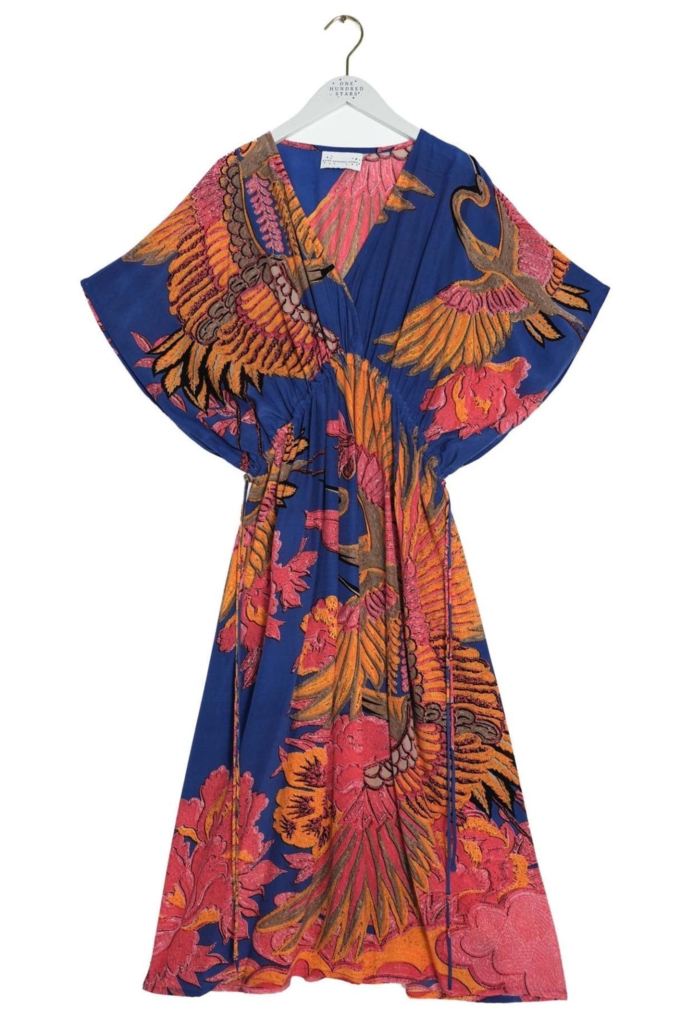 One Hundred Stars DSTCRACOB - 1 Crane Cobalt String Dress - Dotique