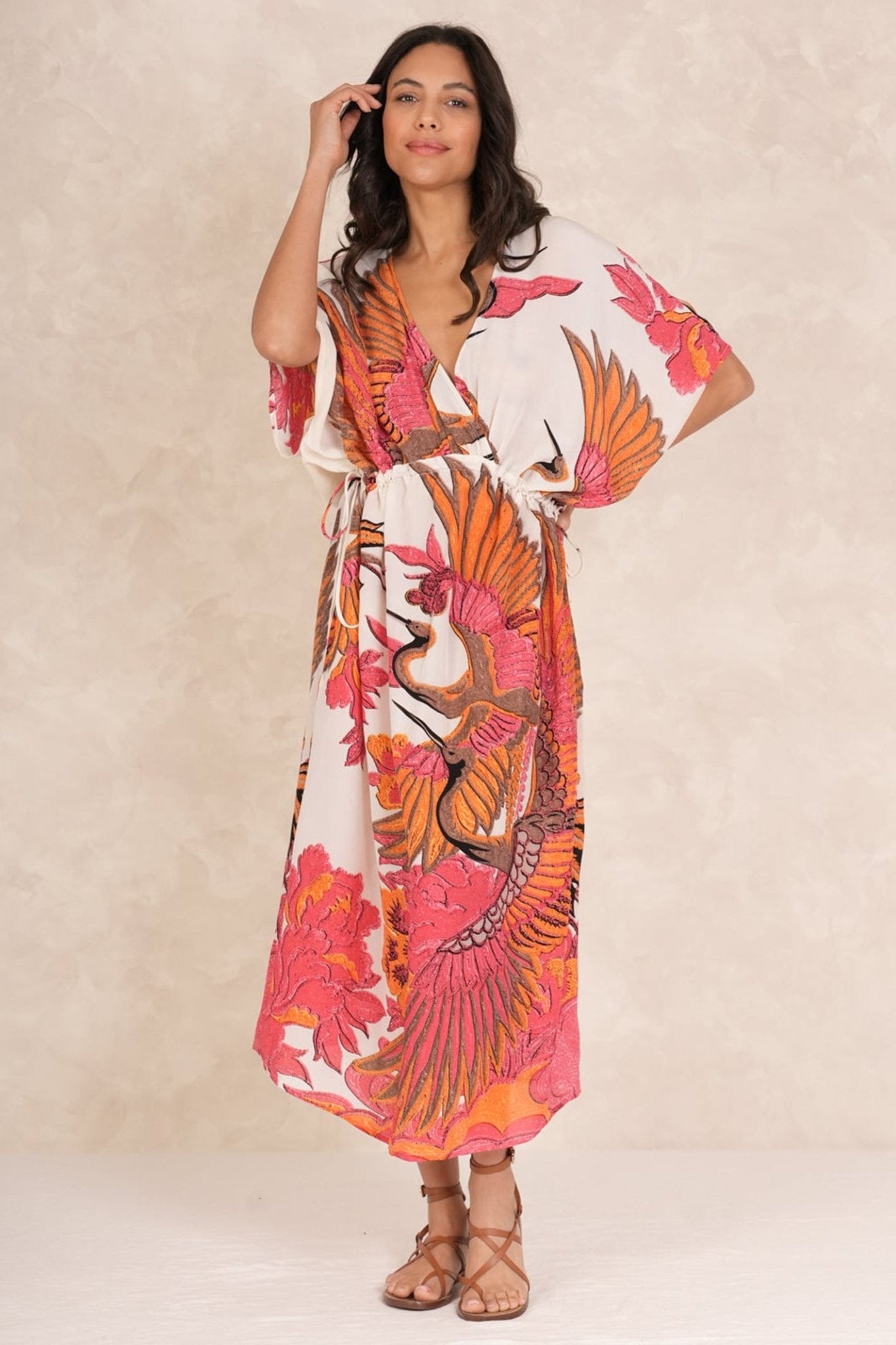 One Hundred Stars DSTCRAECR - 1 Crane Ecru String Dress - Dotique