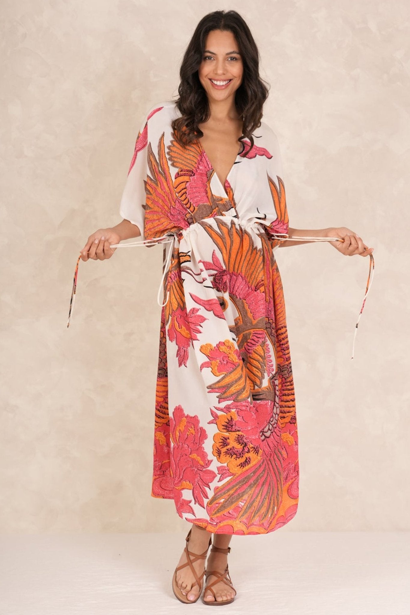 One Hundred Stars DSTCRAECR - 1 Crane Ecru String Dress - Dotique