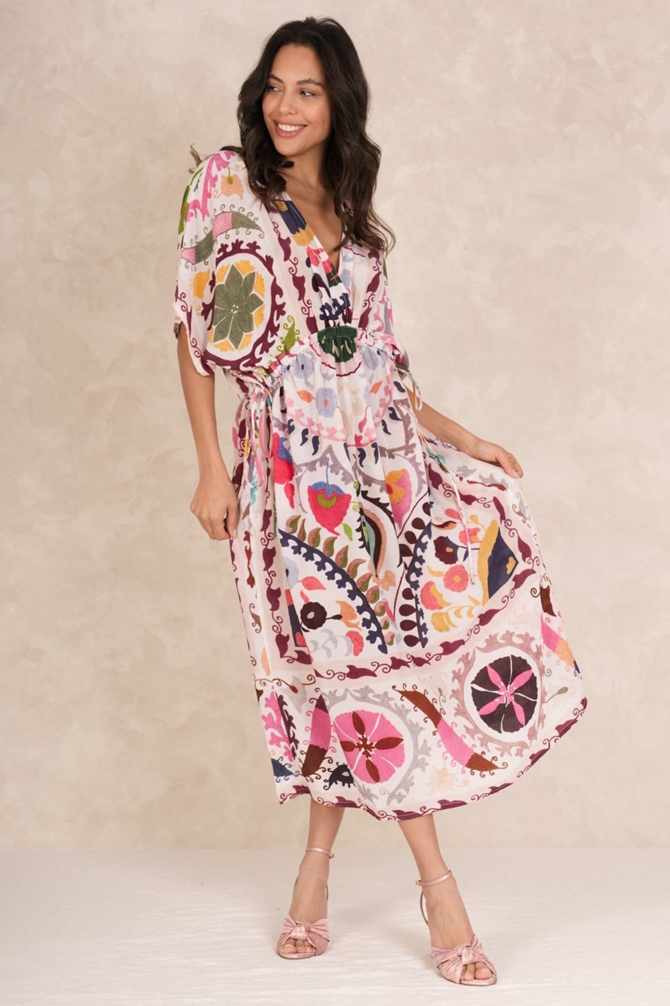 One Hundred Stars DSTSUSPIN Susani Pink String Dress - Dotique