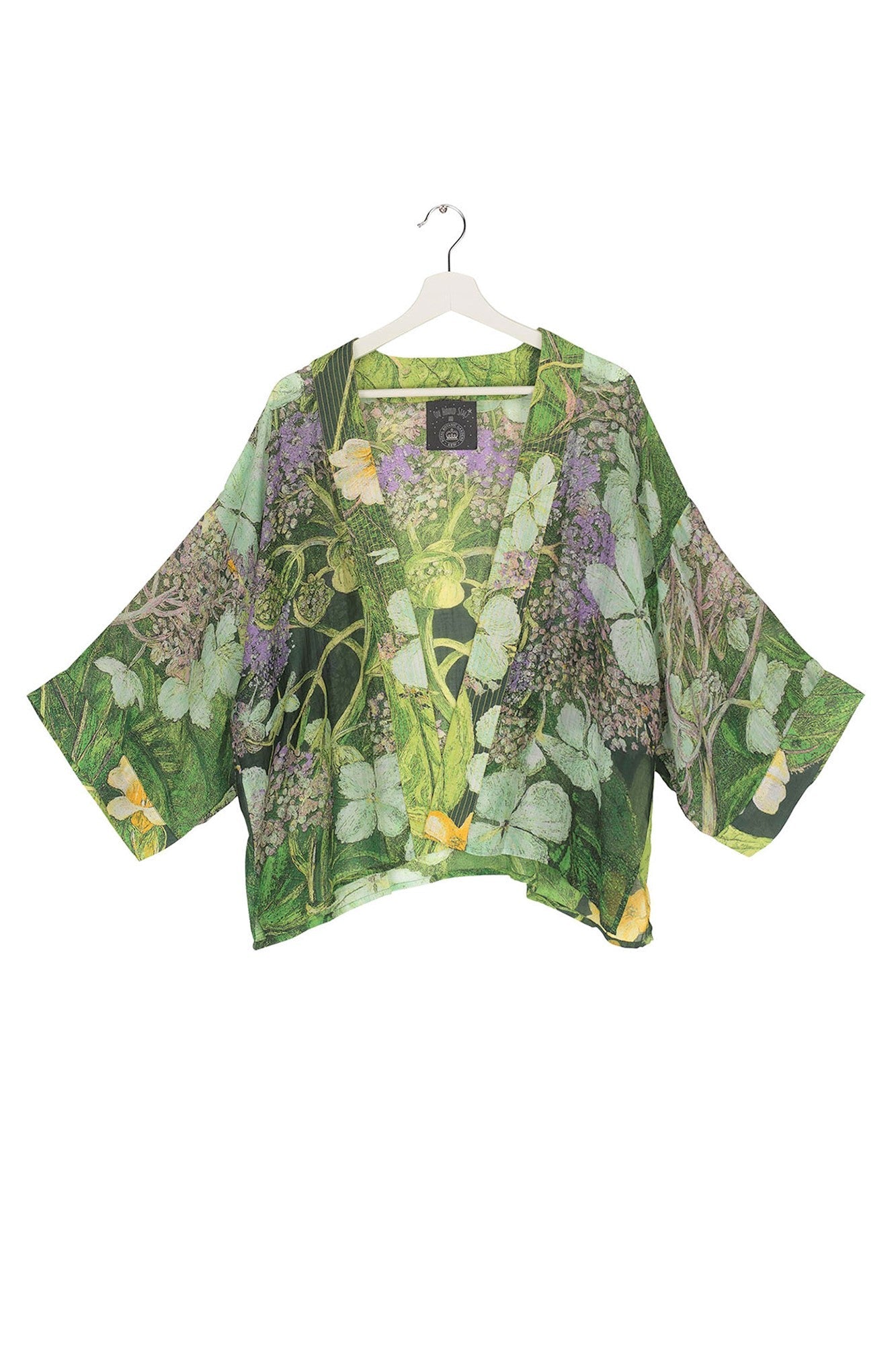 One Hundred Stars Kew Kimono Hydrangea Lime Green  | Dotique