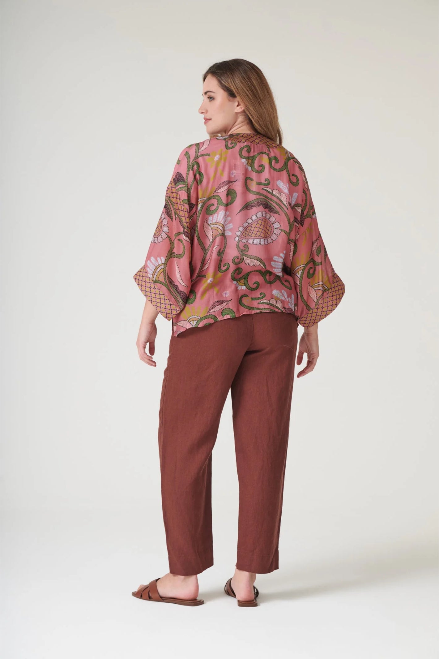 One Hundred Stars KIMKANDUS Giant Kantha Dusk Kimono