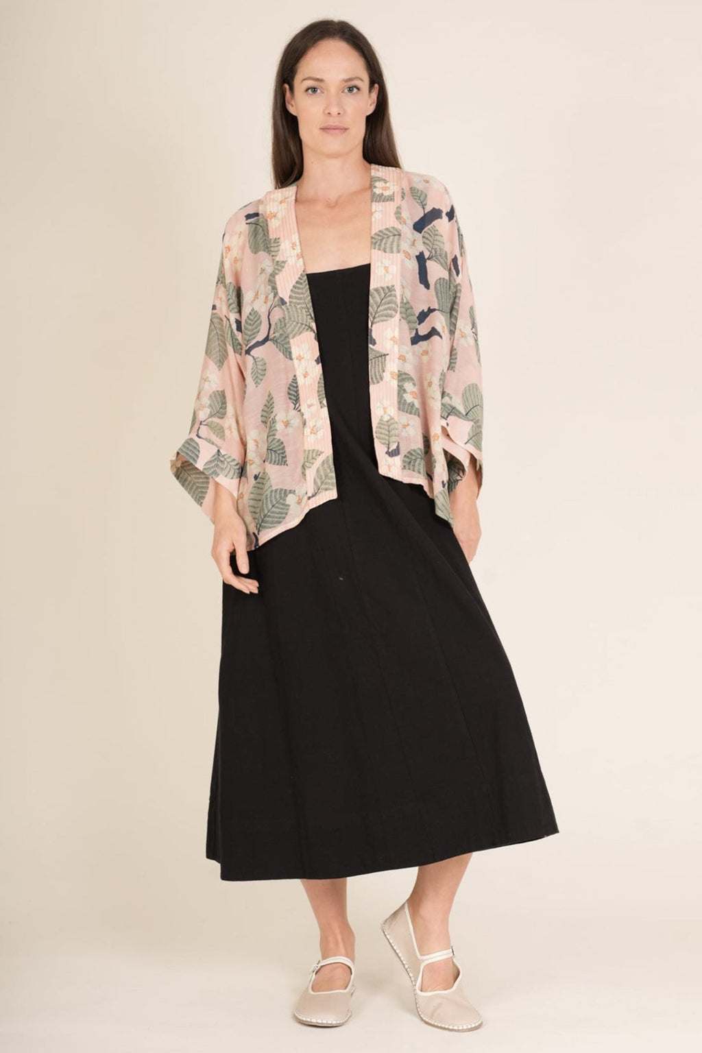 One Hundred Stars KIMTREPIN Tree Blossom Pink Kimono - Dotique