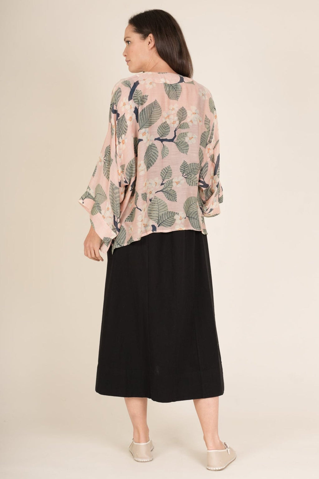 One Hundred Stars KIMTREPIN Tree Blossom Pink Kimono - Dotique