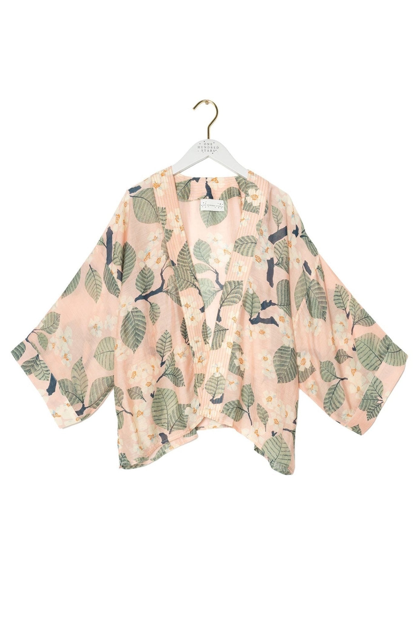 One Hundred Stars KIMTREPIN Tree Blossom Pink Kimono - Dotique