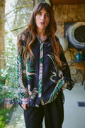 One Hundred Stars OVSCRAEML Crane Emerald Oversized Shirt - Dotique - One Hundred Stars
