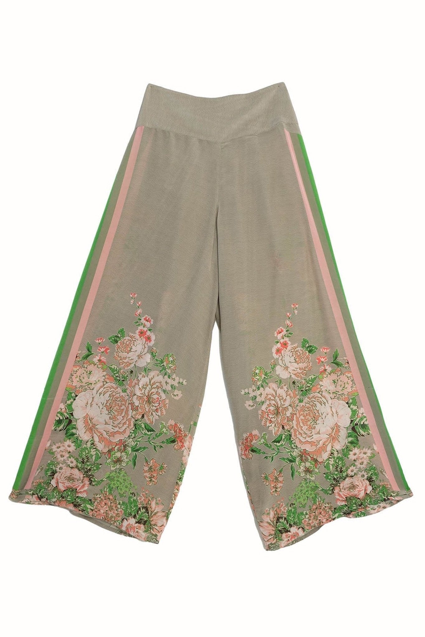 One Hundred Stars PPCNEOBEI Neon Rose Beige Palazzo Pant - Dotique