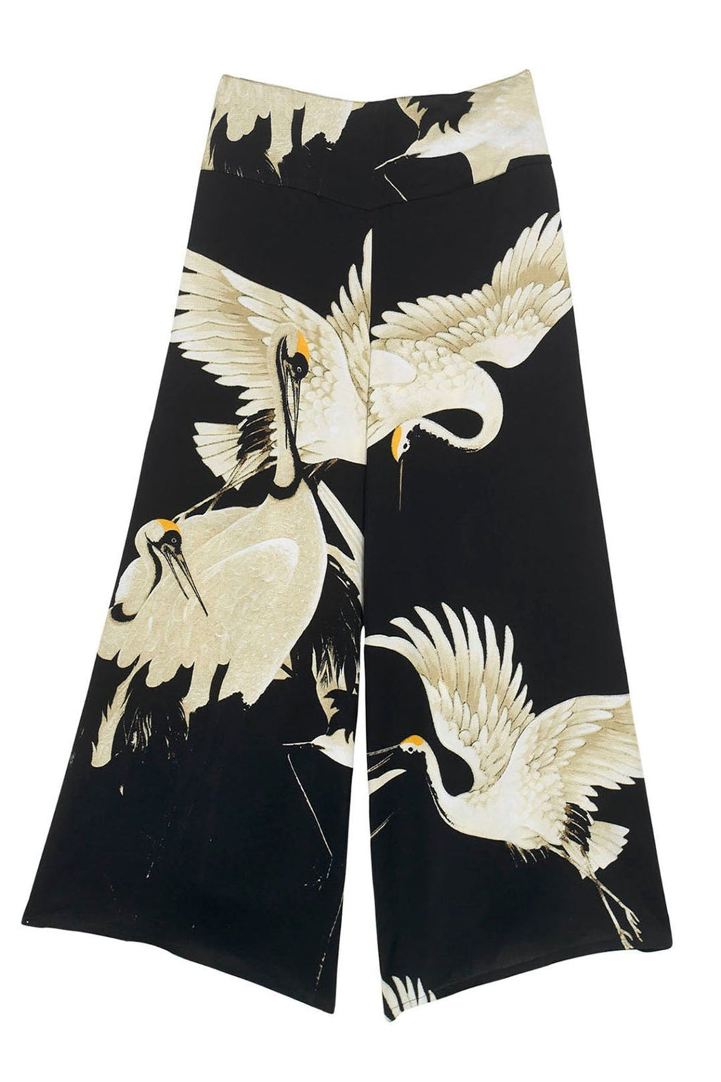 One Hundred Stars Stork Black Palazzo Pant Trousers PPASTOBLK - Dotique Chesterfield