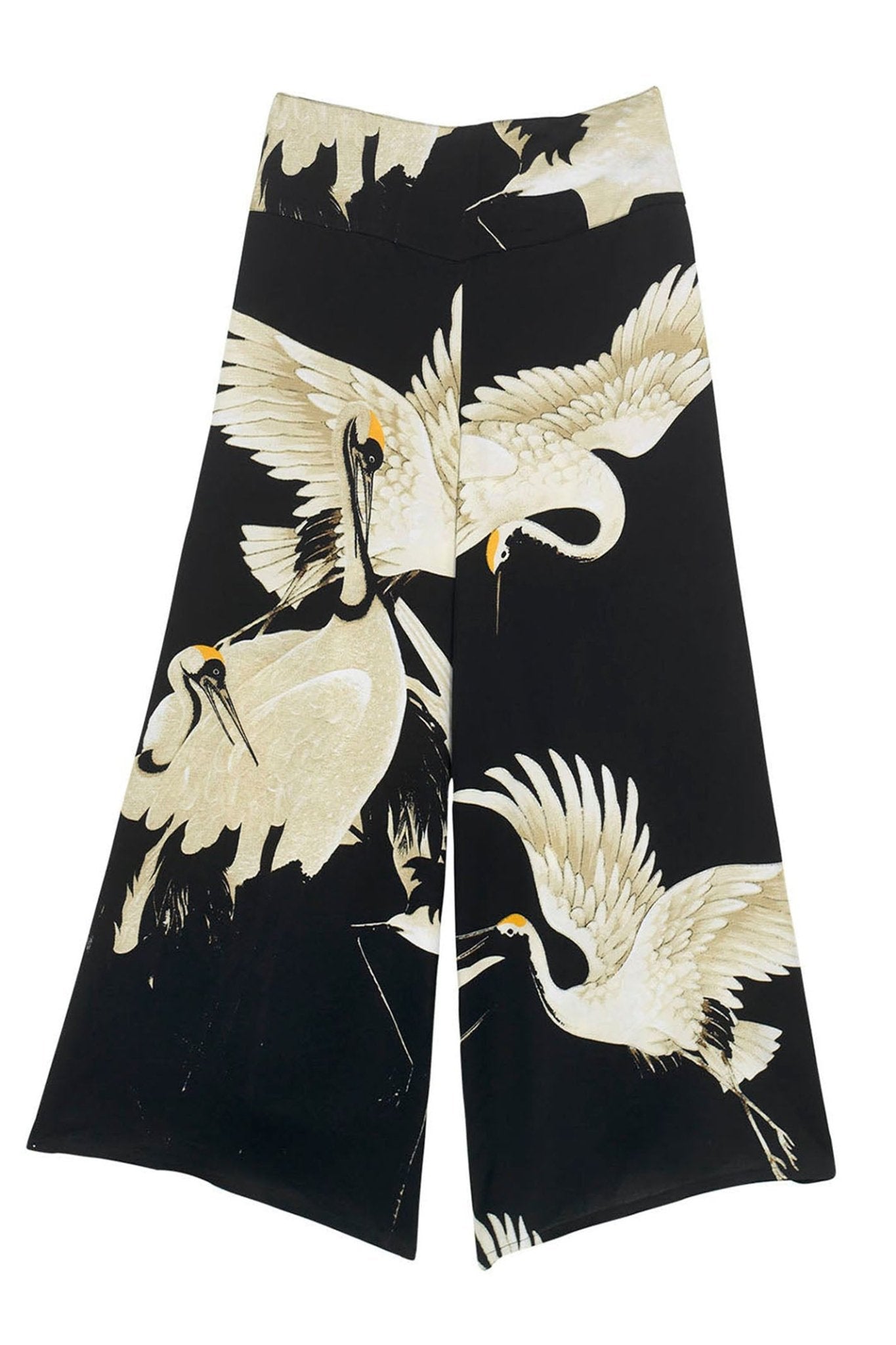 One Hundred Stars Stork Black Palazzo Pant Trousers PPASTOBLK - Dotique Chesterfield