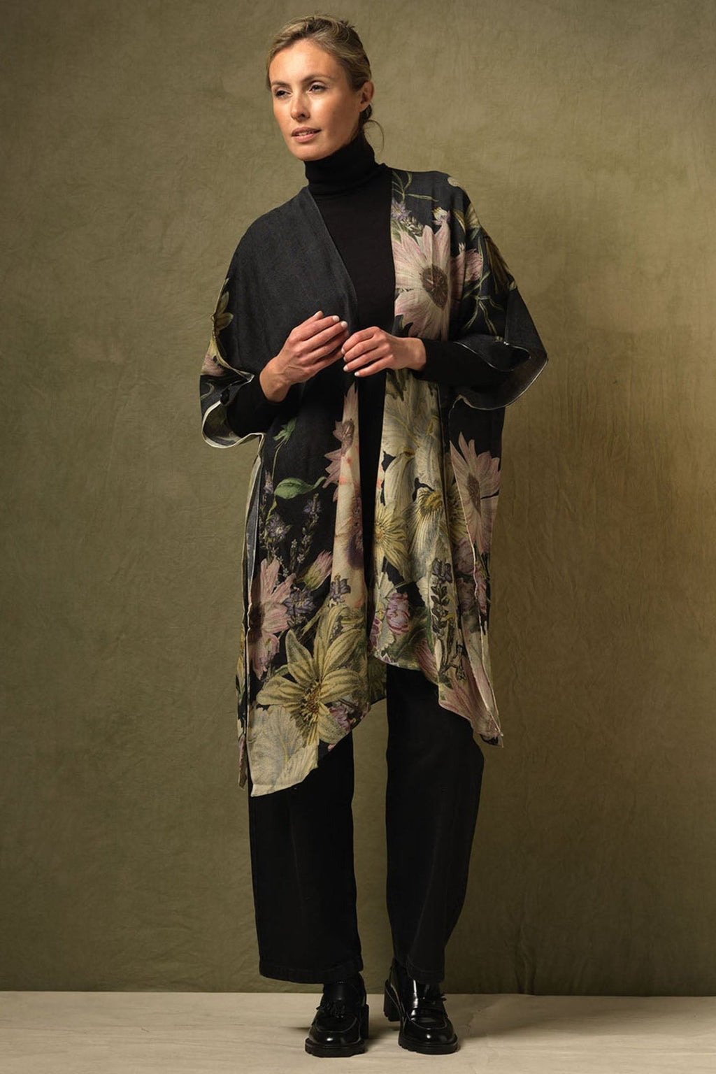 One Hundred Stars WTHDAIBLK Daisy Black Wool Throwover - Dotique