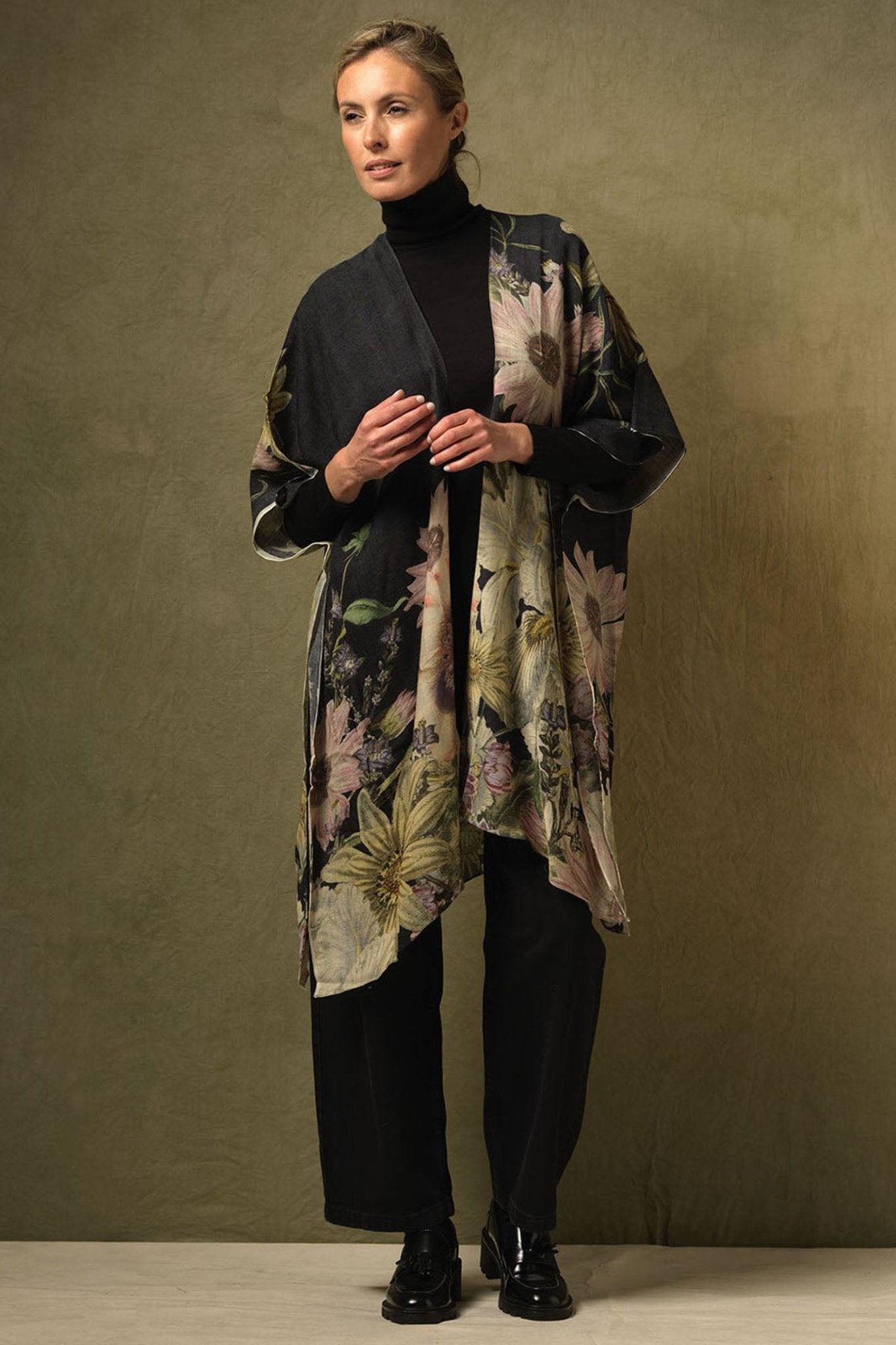 One Hundred Stars WTHDAIBLK Daisy Black Wool Throwover - Dotique