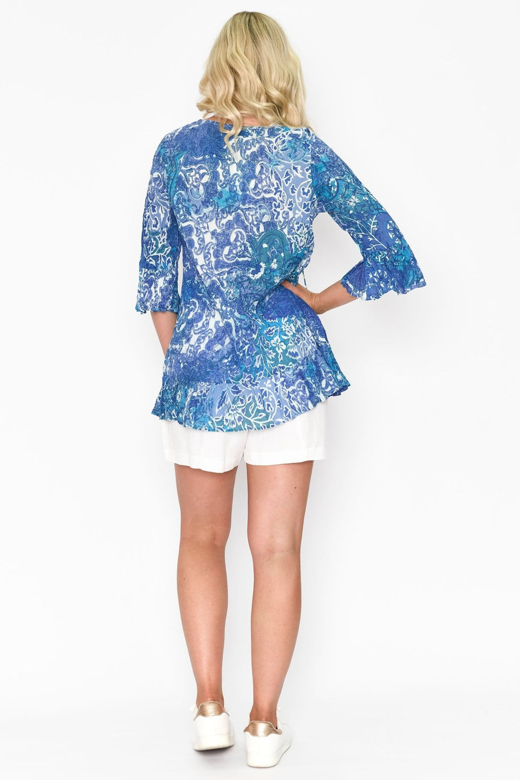 One Summer Emma Tunic DW53F Print 3 Blue - Dotique