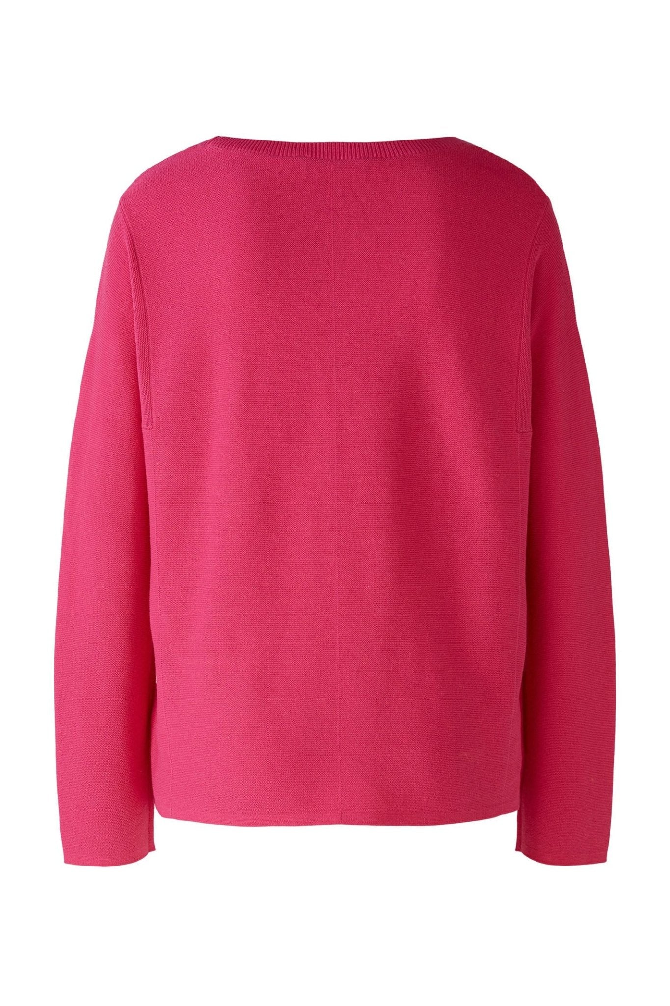 Oui 79915 Keiko Pink Wide Neck Jumper - Dotique