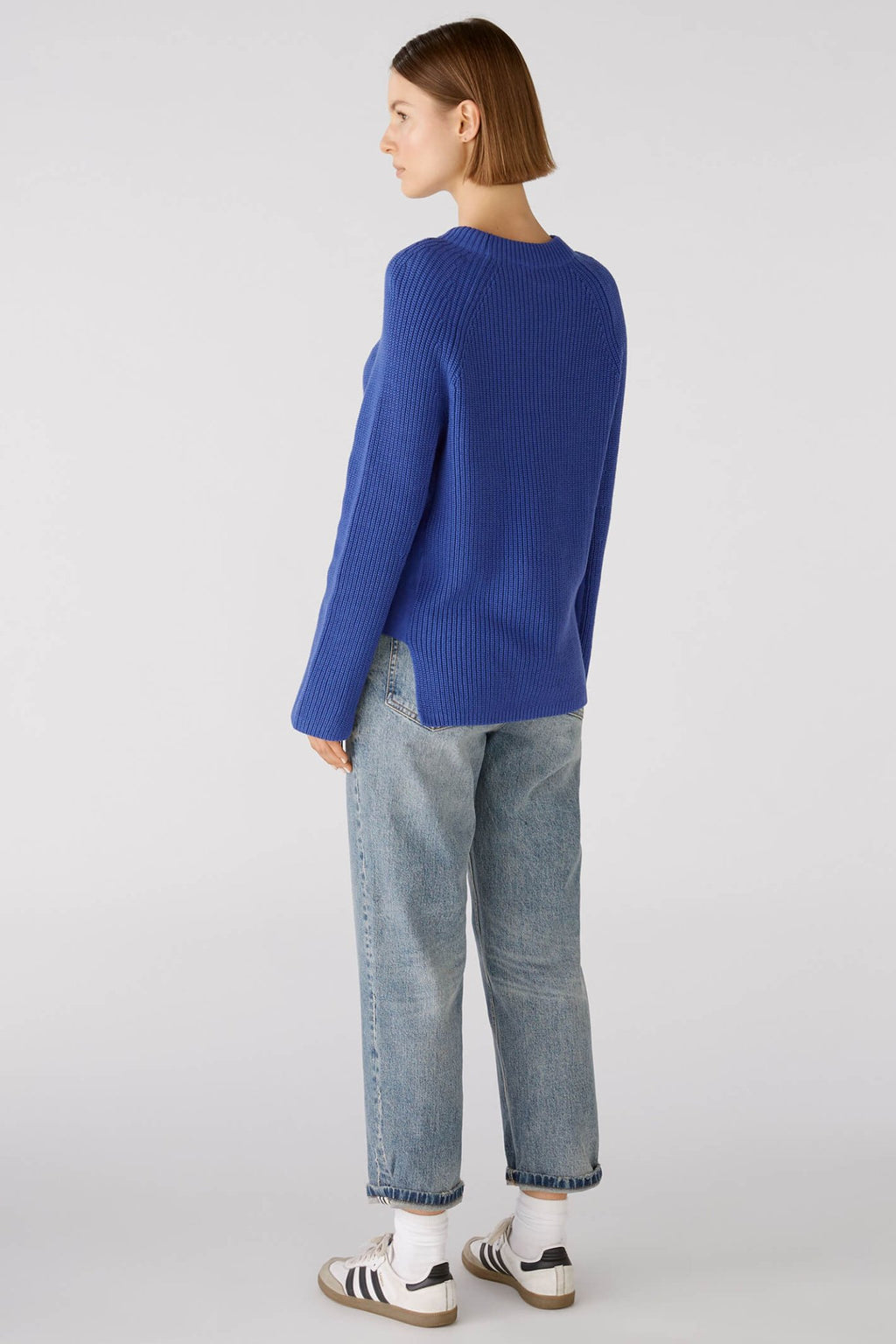 Oui 79916 Rubi Blue Jumper - Dotique Chesterfield