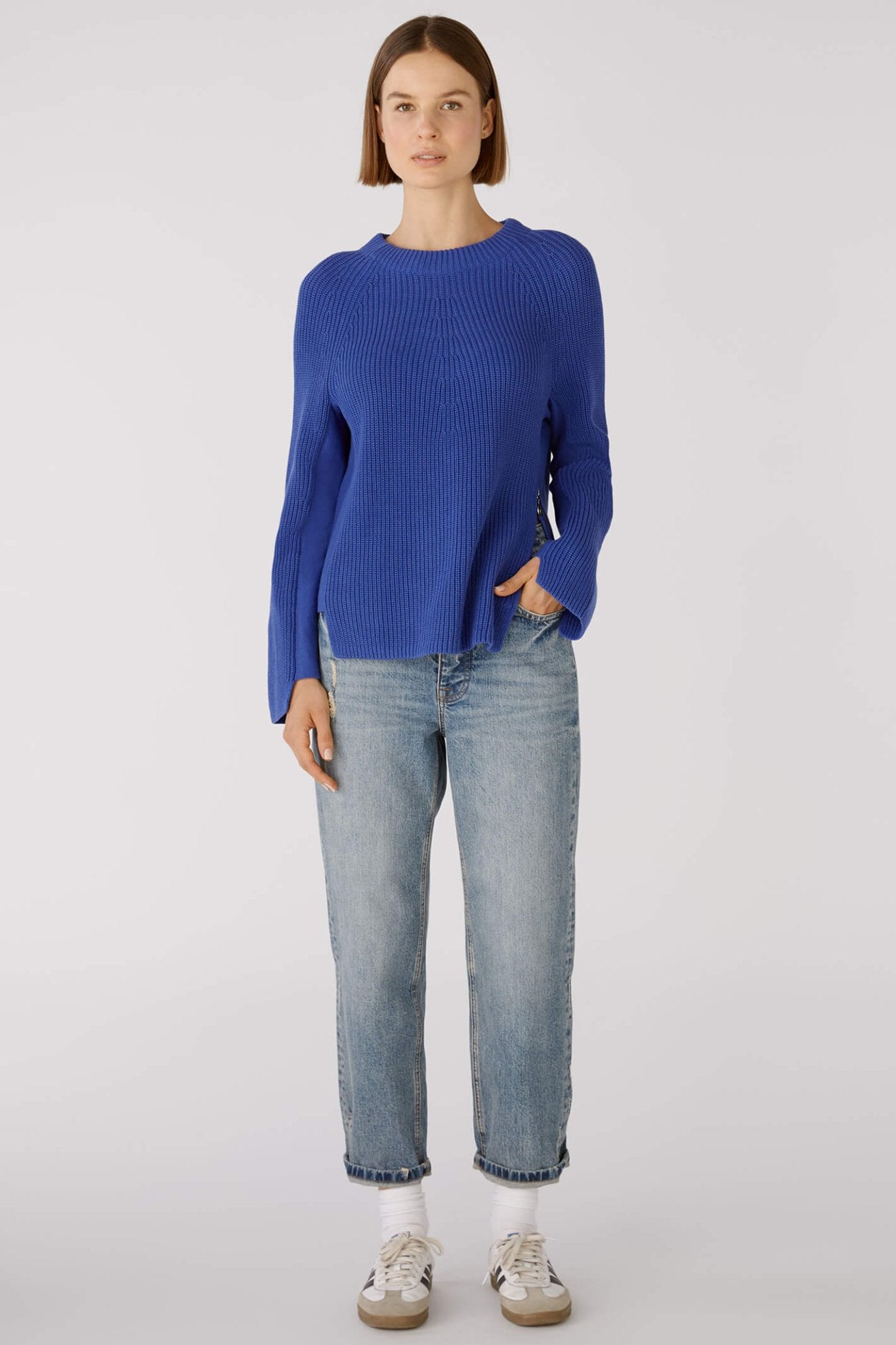 Oui 79916 Rubi Blue Jumper - Dotique Chesterfield