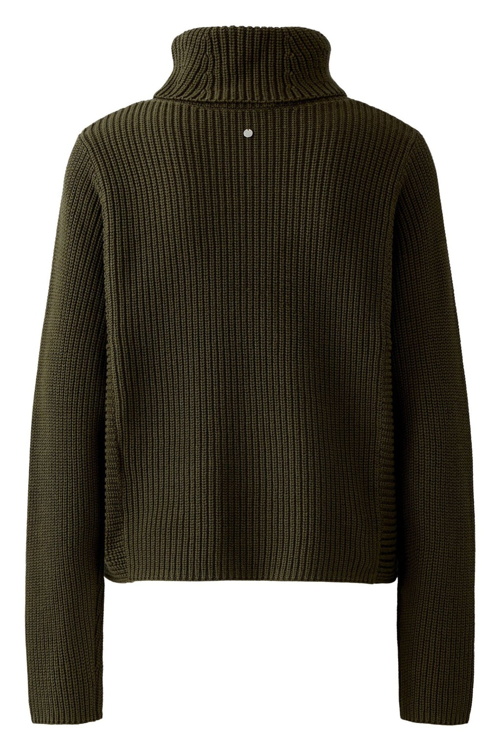 Oui 86108 Khaki 6878 Roll Neck Jumper - Dotique - Oui