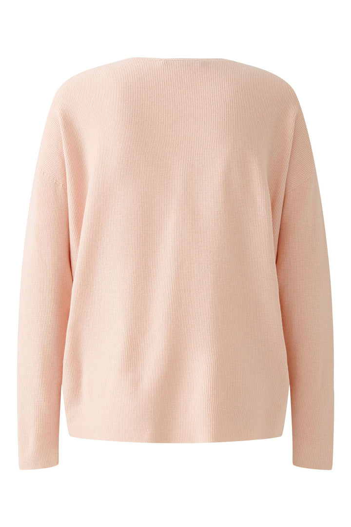 Oui 89057 Pale Pink V Neck Jumper - Dotique