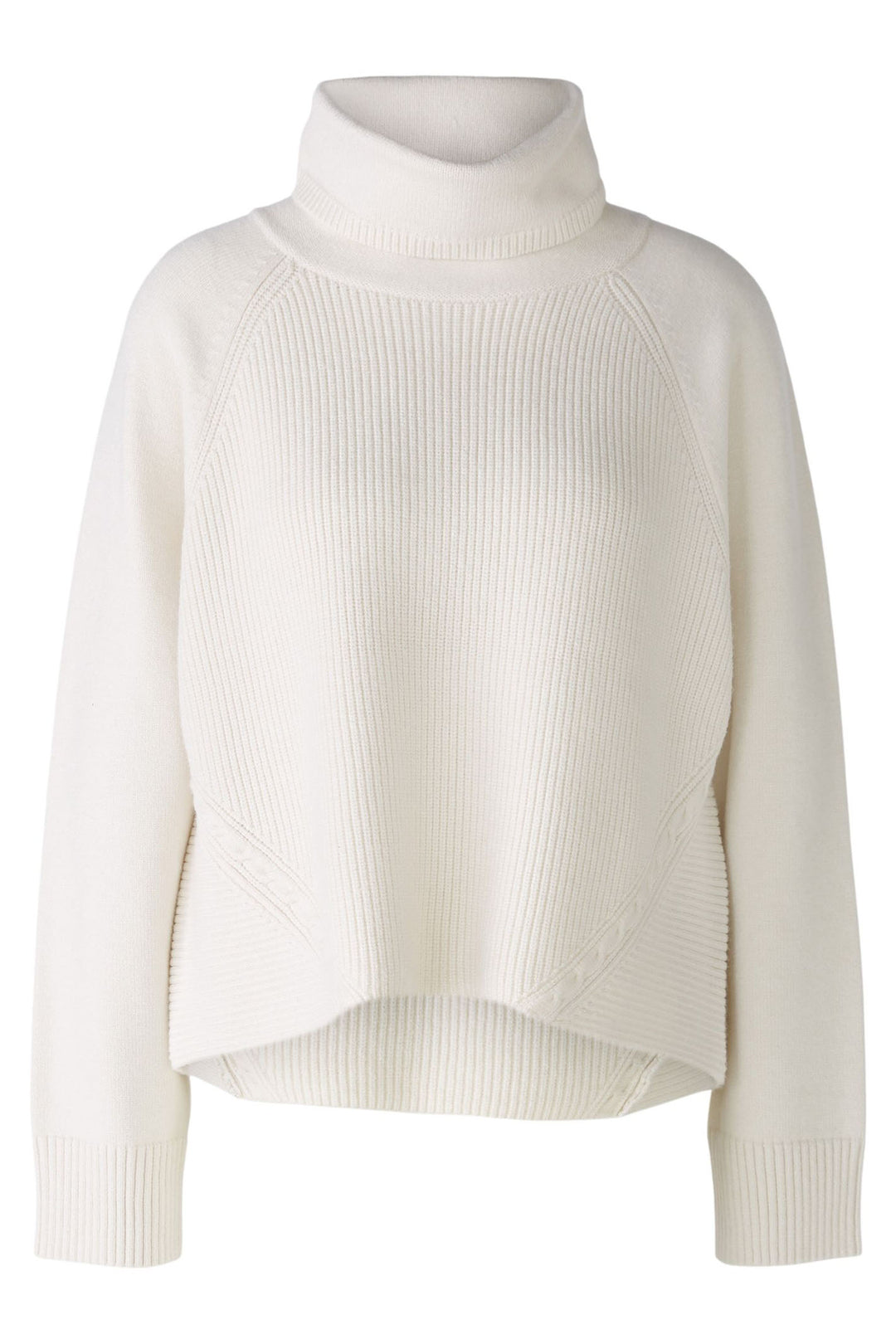 Oui 89173 Off White High Neck Jumper - Dotique