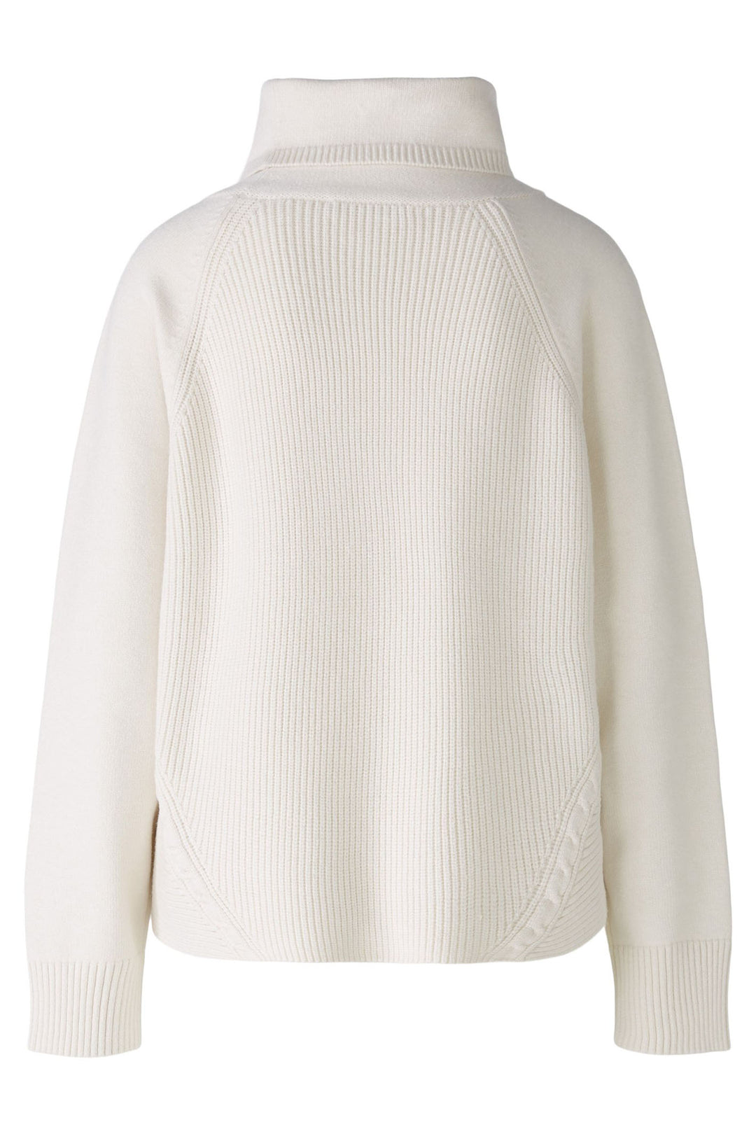 Oui 89173 Off White High Neck Jumper - Dotique