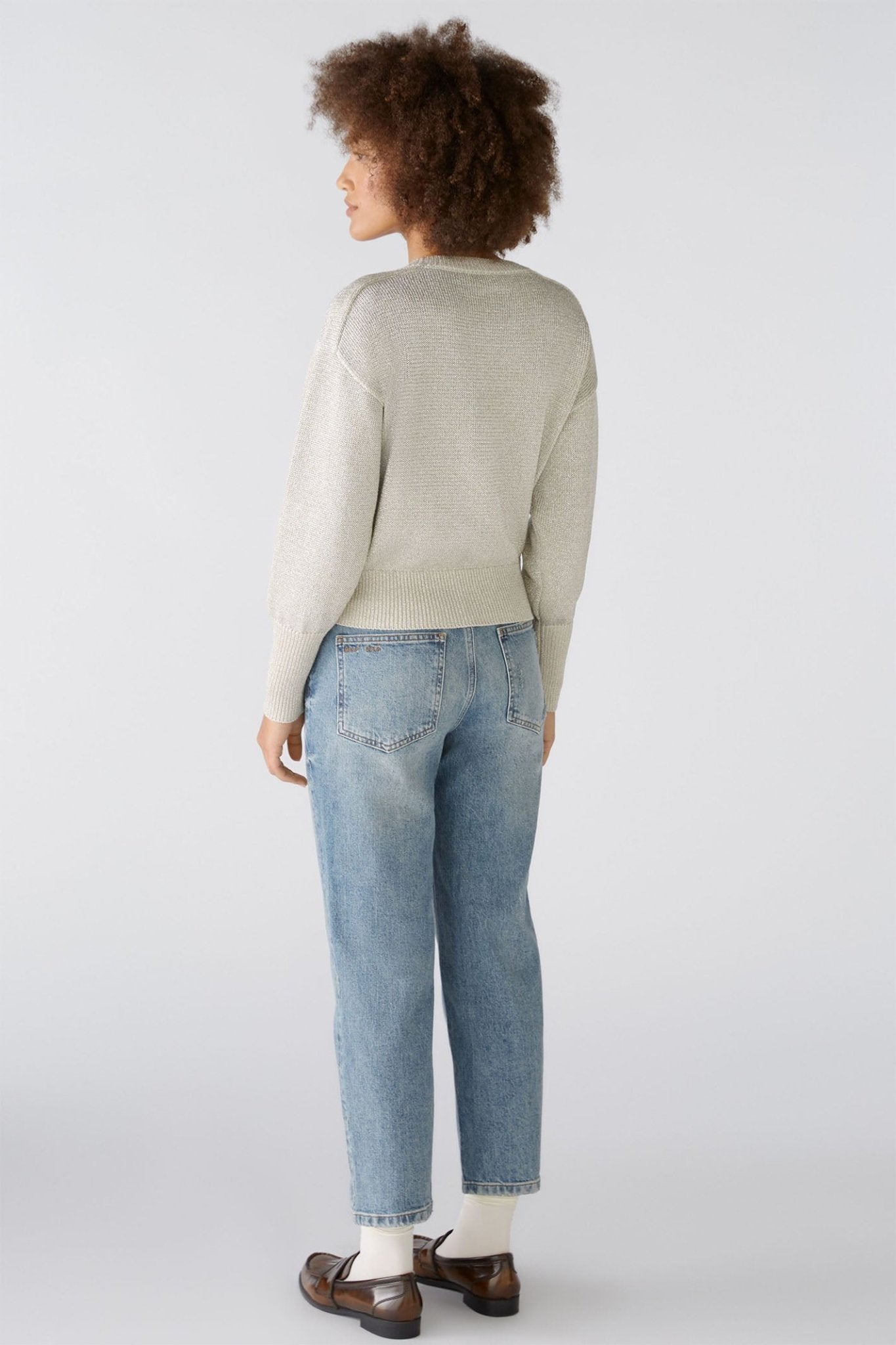 Oui 89625 Light Gold Jumper - Dotique