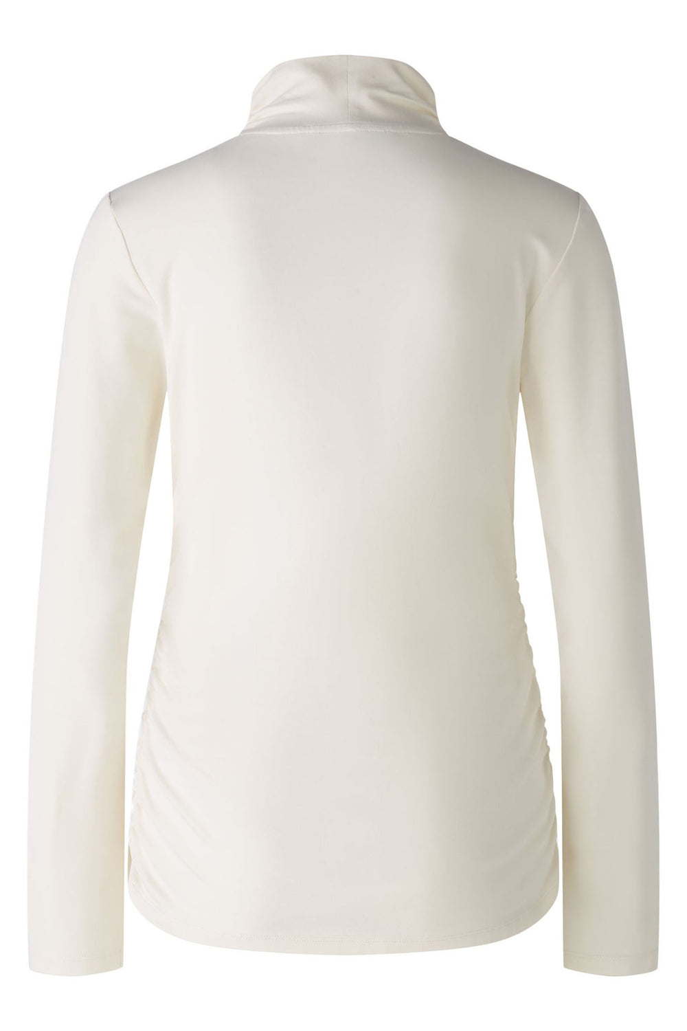 Oui 89962 Pristine White Turtleneck Long Sleeve Top - Dotique