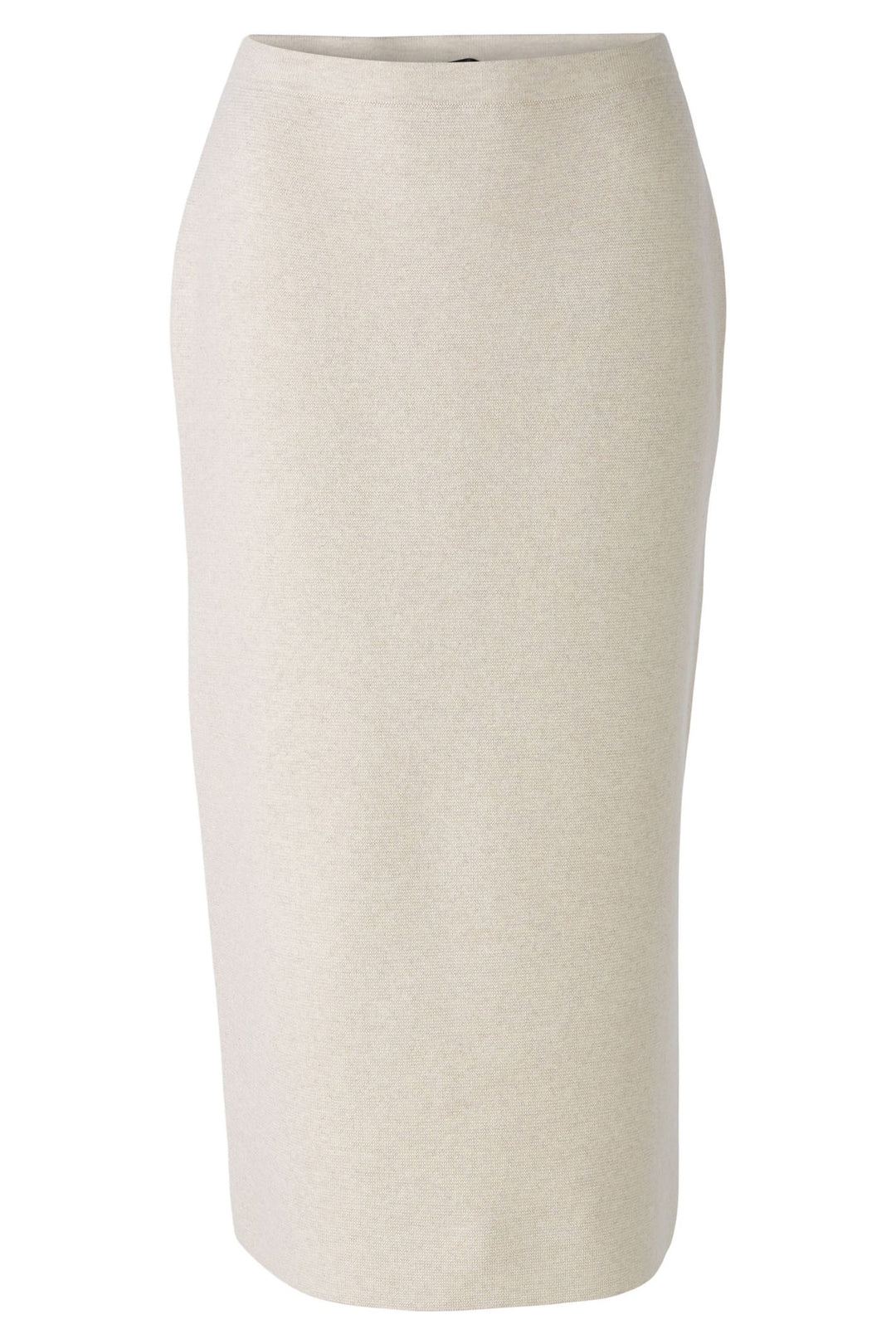 Oui 90087 Light Beige Melange Knit Skirt - Dotique