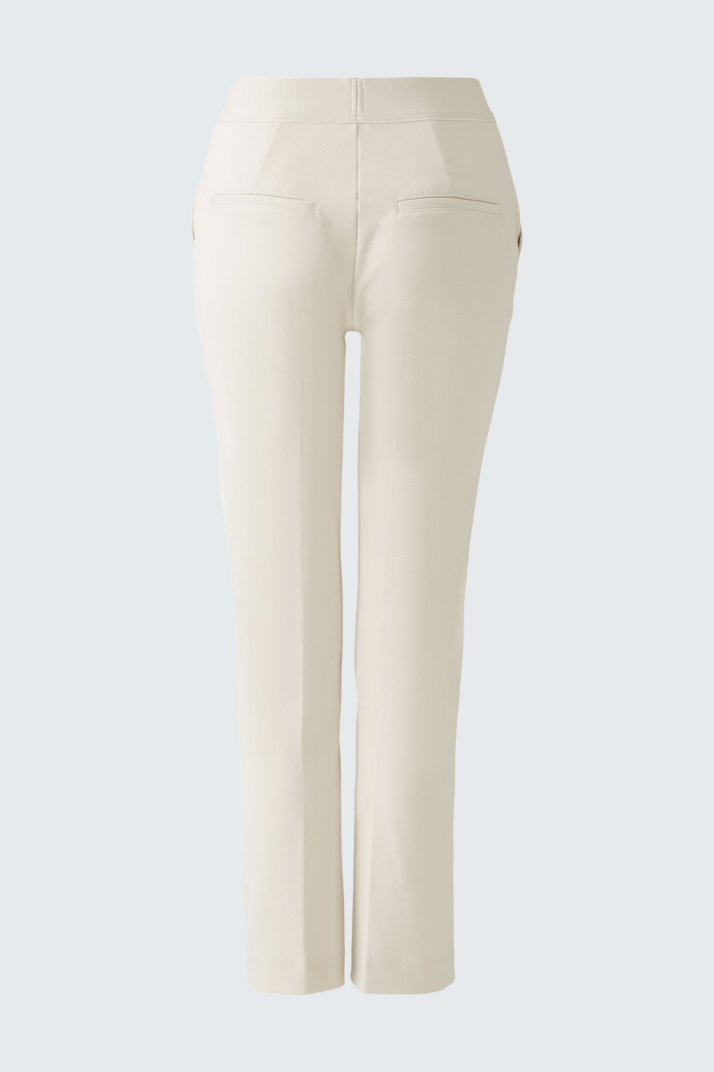 Oui 0091720 Trousers with Elastic Waistband Taupe
