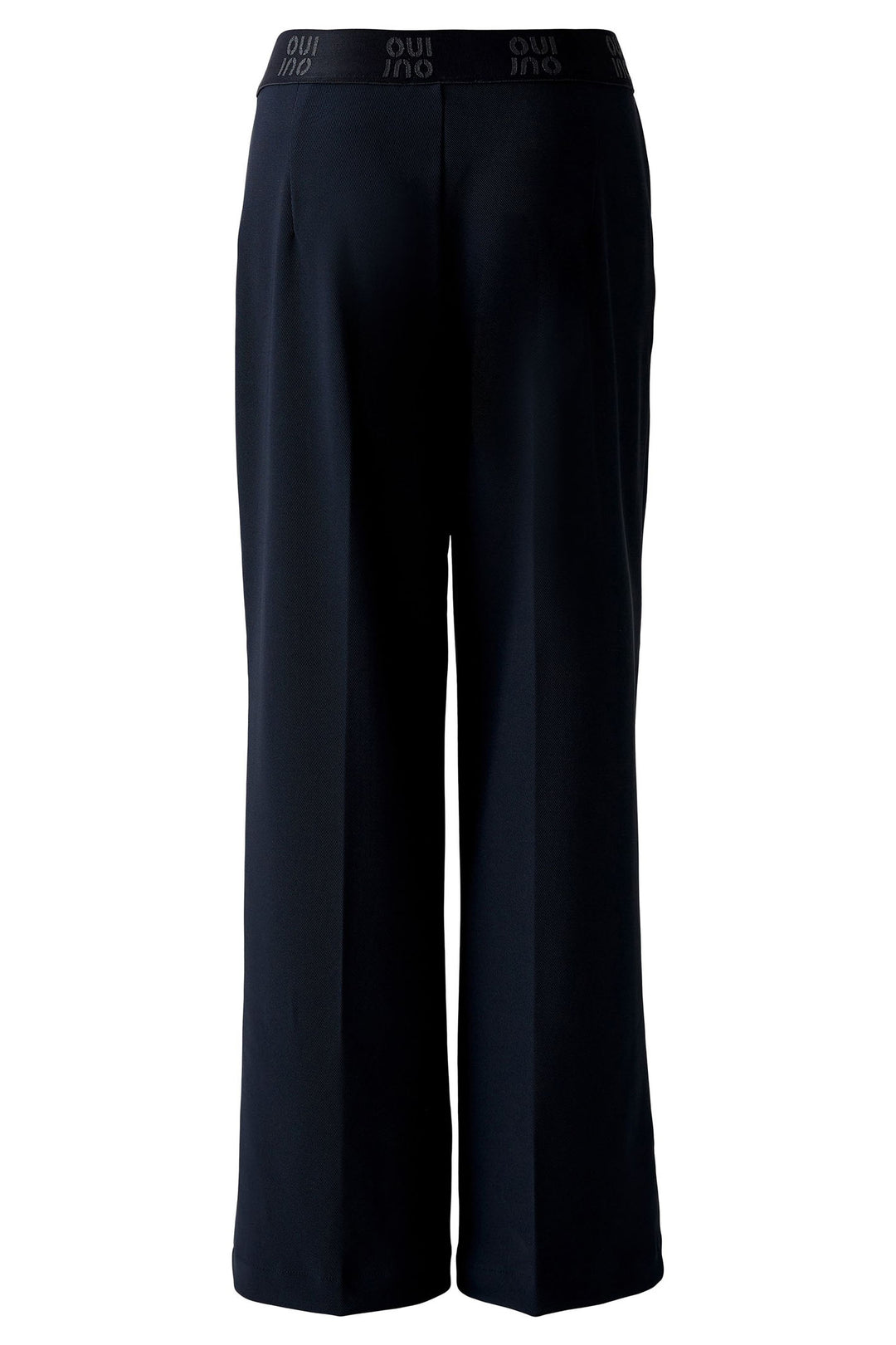 Oui 91737 Dark Blue Pull-On Trousers - Dotique