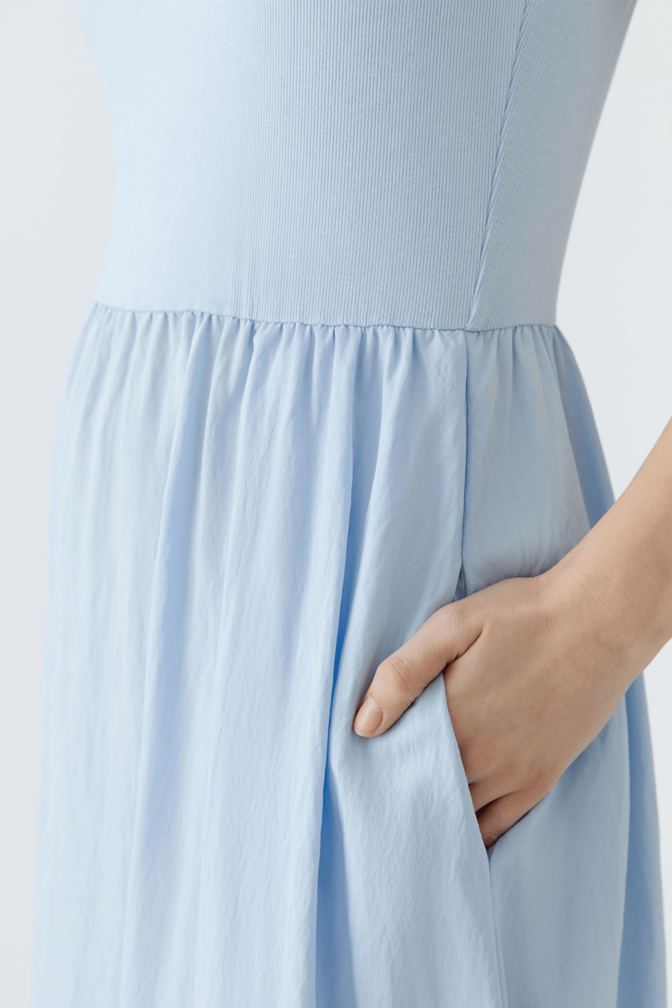 Oui 91814 Powder Blue Maxi Dress - Dotique