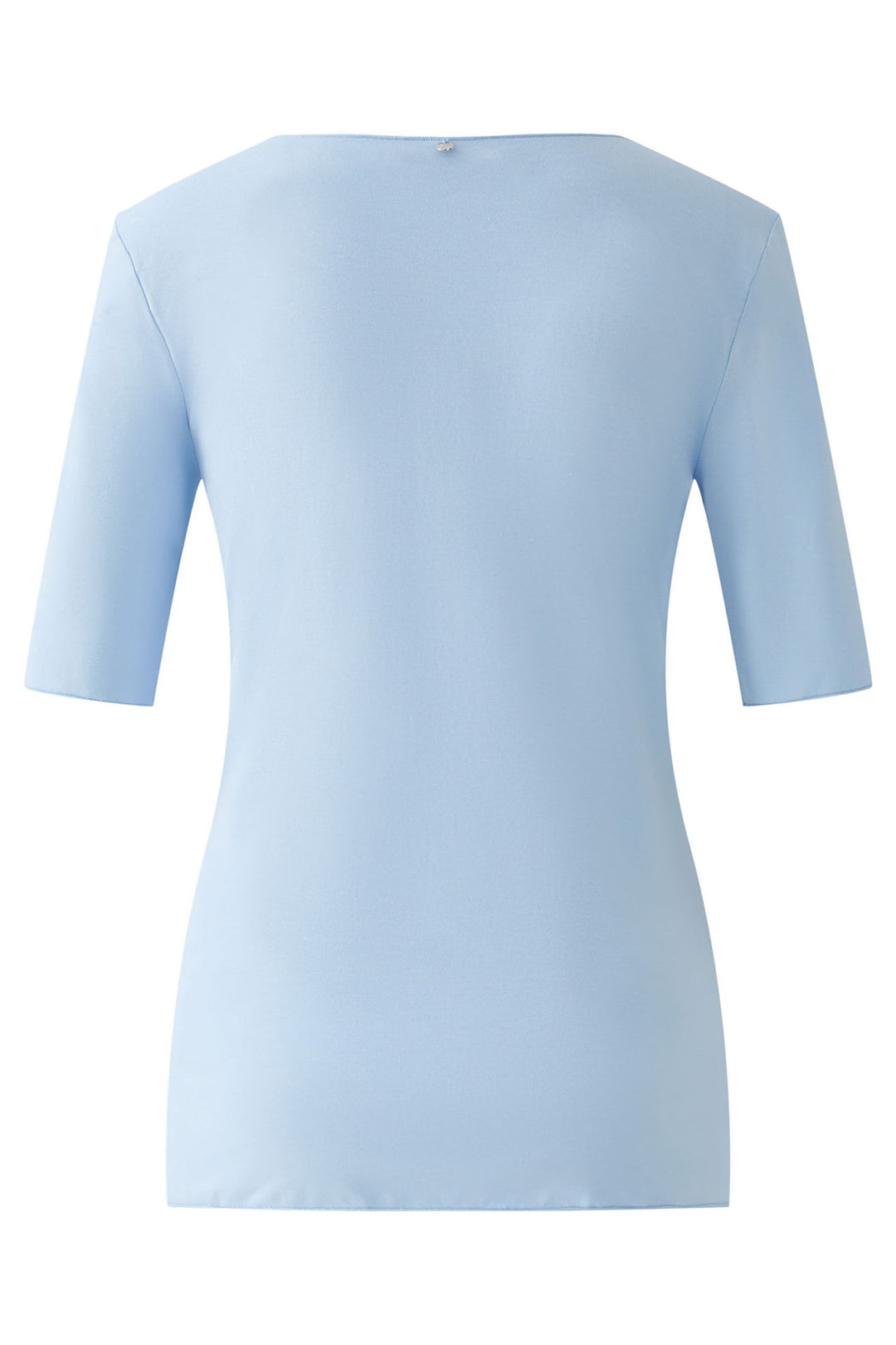 Oui 91835 Powder Blue Scoop Neck T-Shirt - Dotique