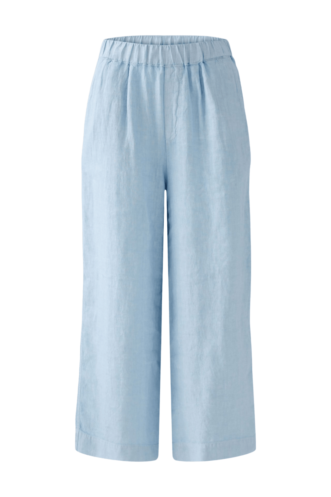 Oui 92810 Powder Blue Linen Culottes - Dotique