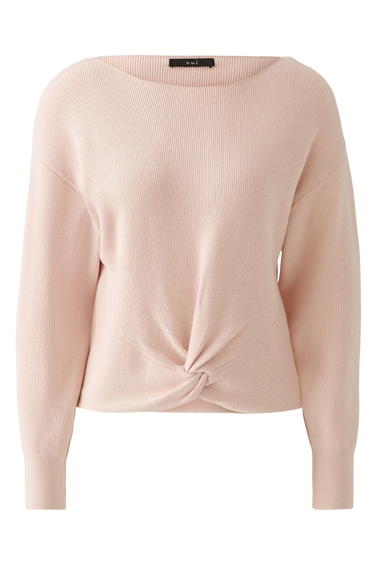Oui 92954 Peach Whip Pullover Knot Front Detail - Dotique