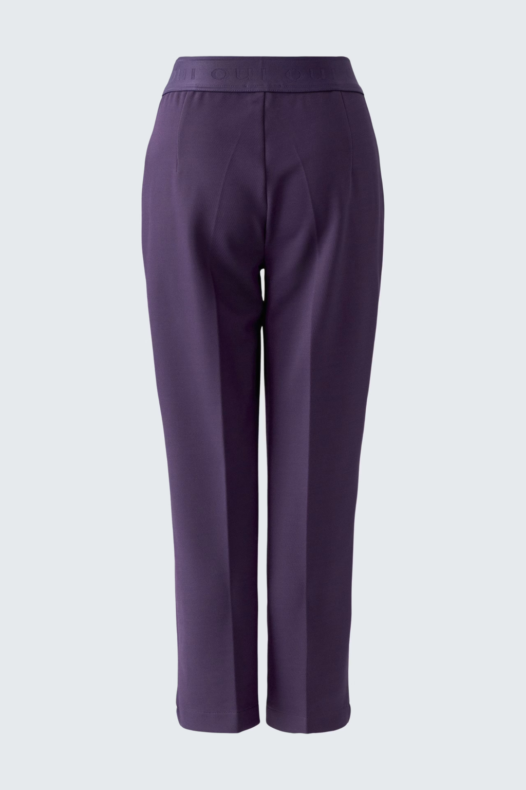 Shop the Oui NEYA Culotte in Mysterioso purple with an elasticated logo waistband and permanent front crease. A tailored, low-maintenance culotte at Dotique.