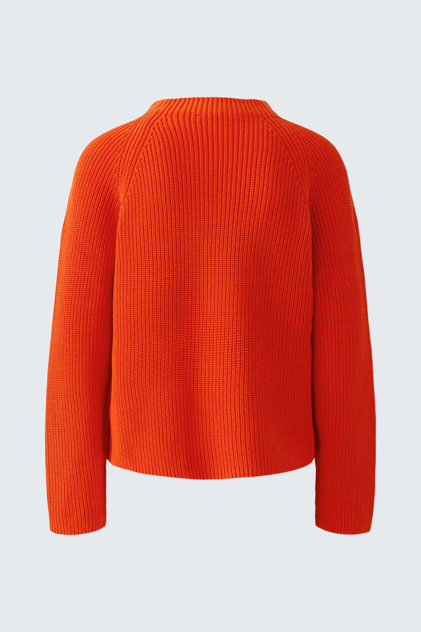 Oui Riya round neck knit jumper in Orangeade with a relaxed fit and long sleeves. Shop now at Dotique.