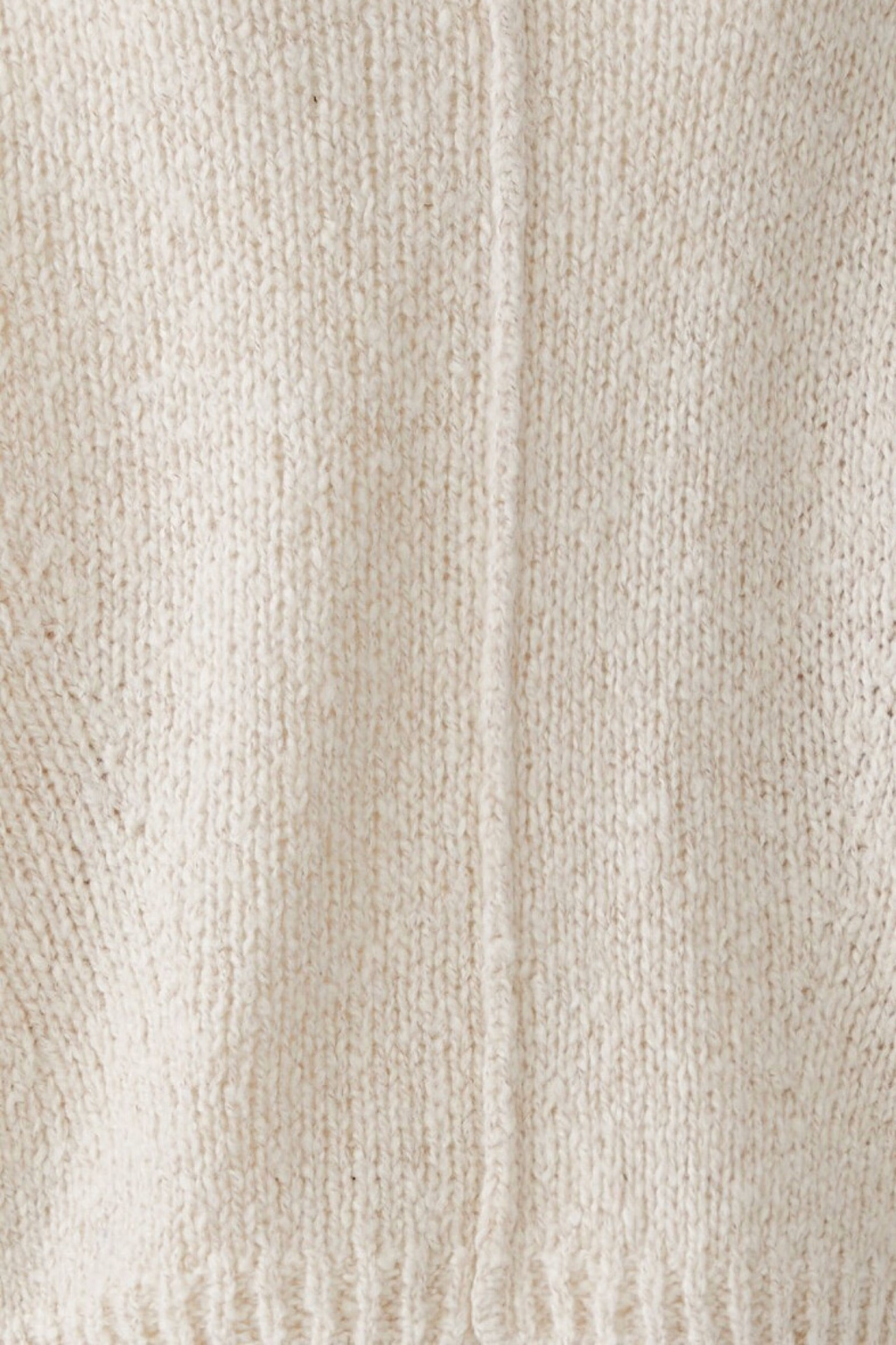 Oui light beige mel oversized V-neck pullover – Dotique