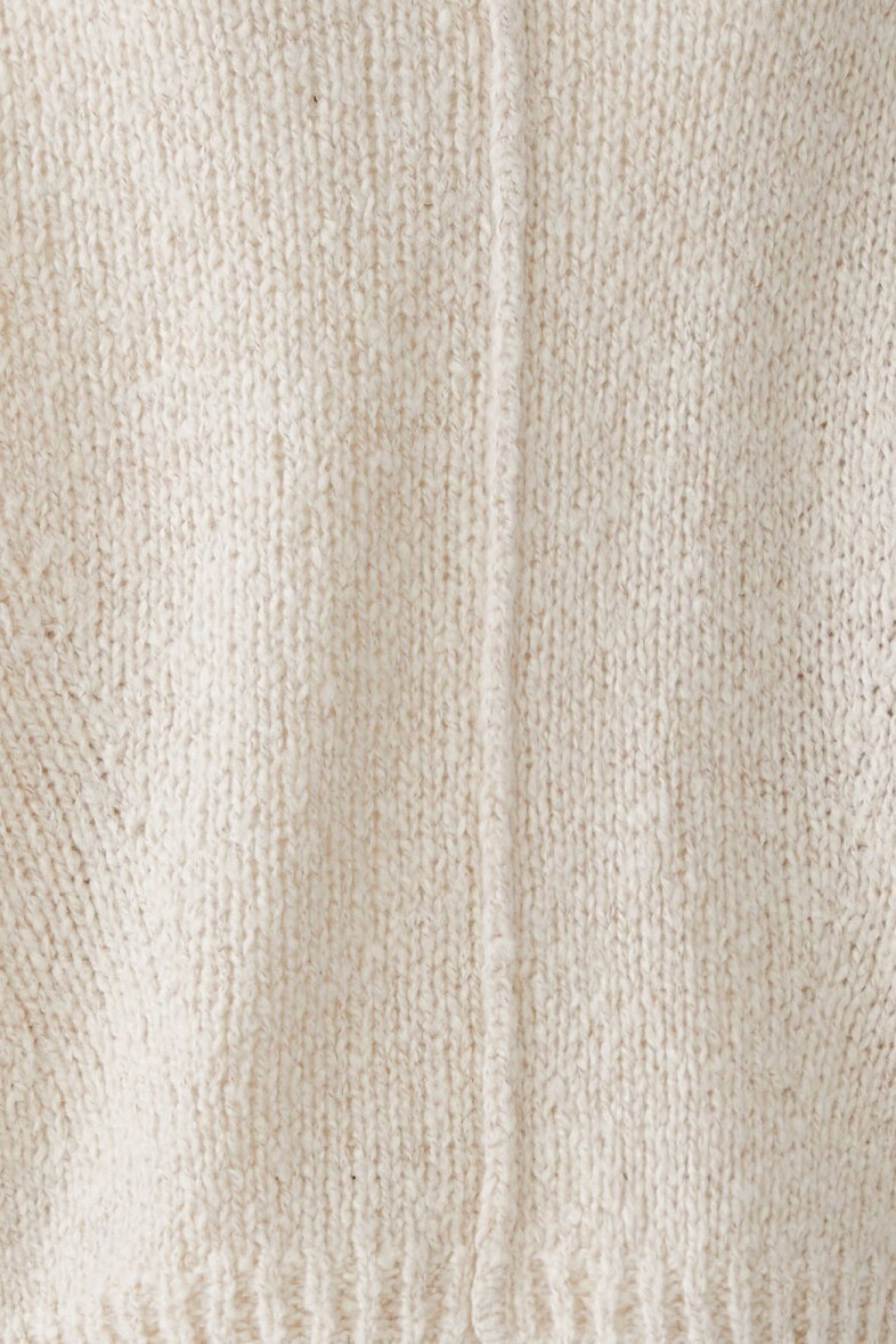 Oui light beige mel oversized V-neck pullover – Dotique