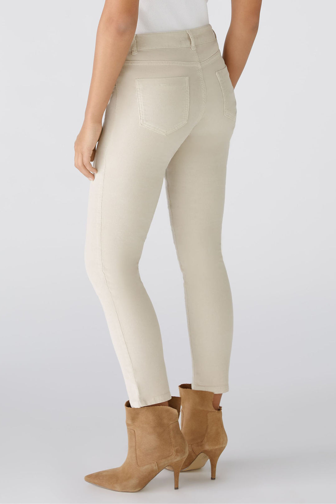 Oui Leggings Baxtor Cord Leggings Light Beige 80133 7086 - Dotique