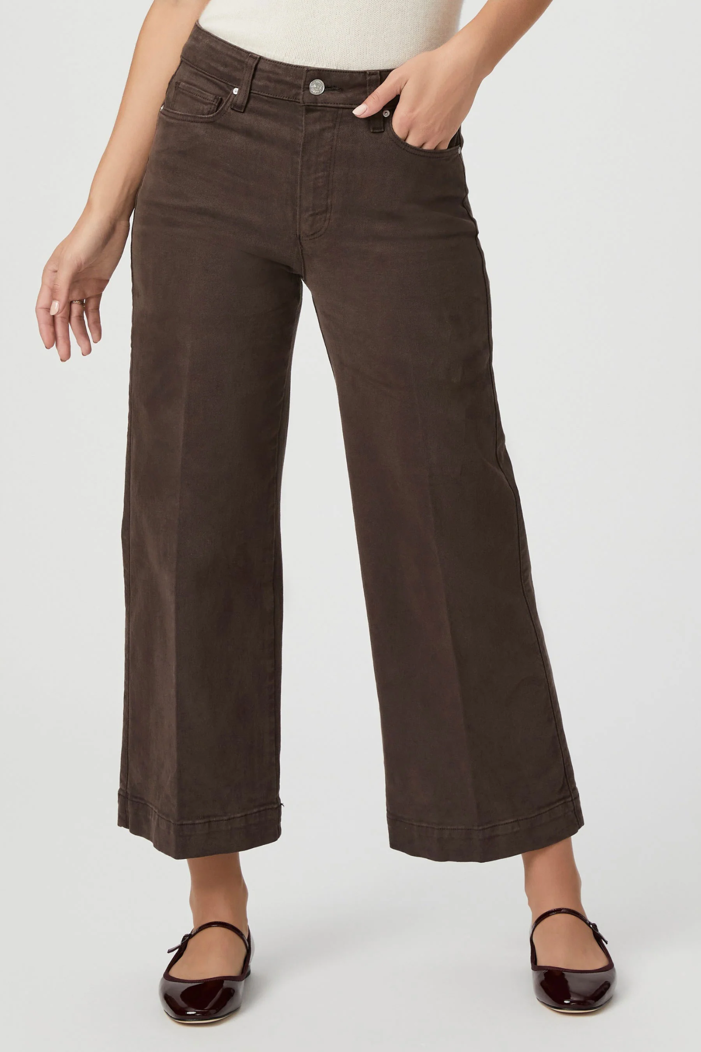PAIGE Anessa wide-leg jeans in Rich Chocolate – Dotique