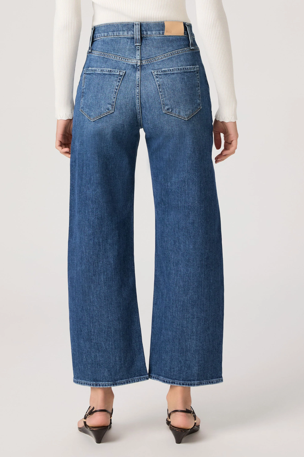 PAIGE Arellia Ankle barrel leg jeans in Stoneview – Dotique