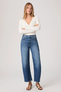 PAIGE Arellia Ankle barrel leg jeans in Stoneview – Dotique