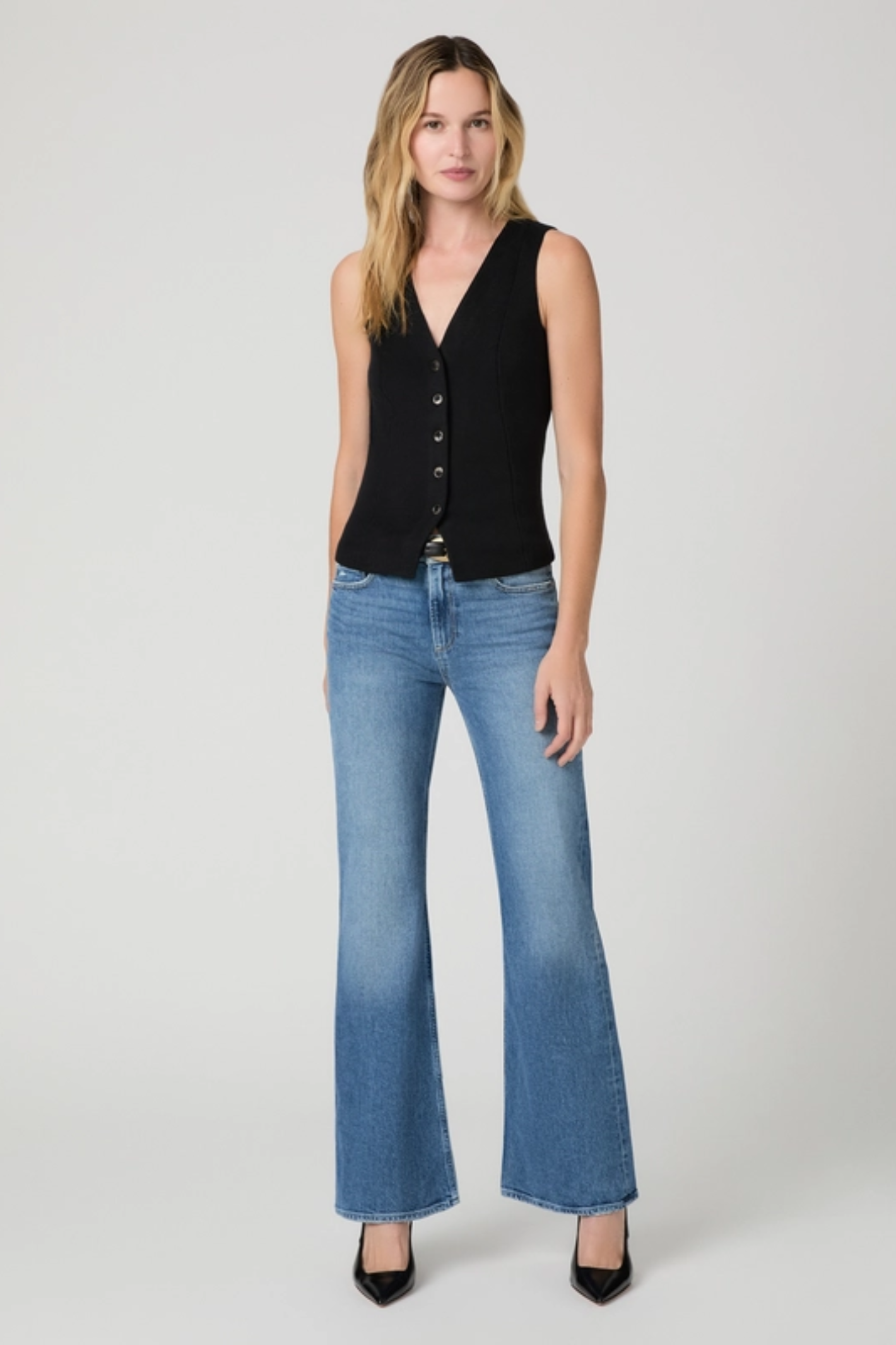 Paige Jeans Sofia 31" Flare Jeans Frittata