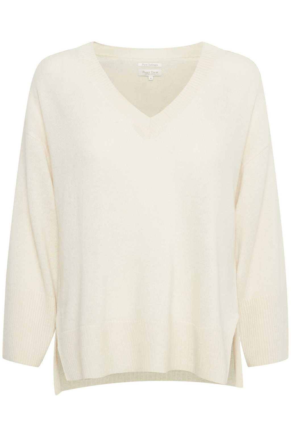 Part Two HellinPW Cashmere Jumper in Whitecap Gray – pure cashmere crew neck knit with relaxed fit available at Dotique
