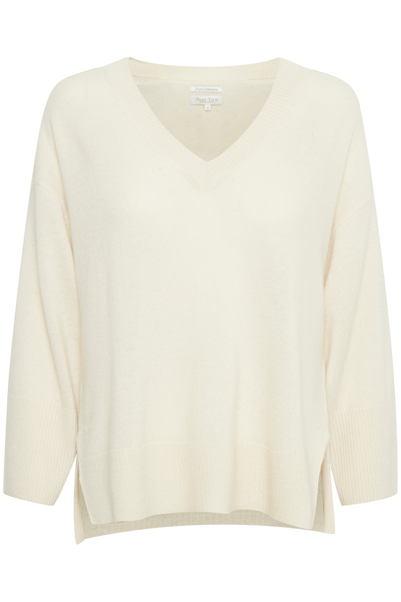Part Two HellinPW Cashmere Jumper in Whitecap Gray – pure cashmere crew neck knit with relaxed fit available at Dotique
